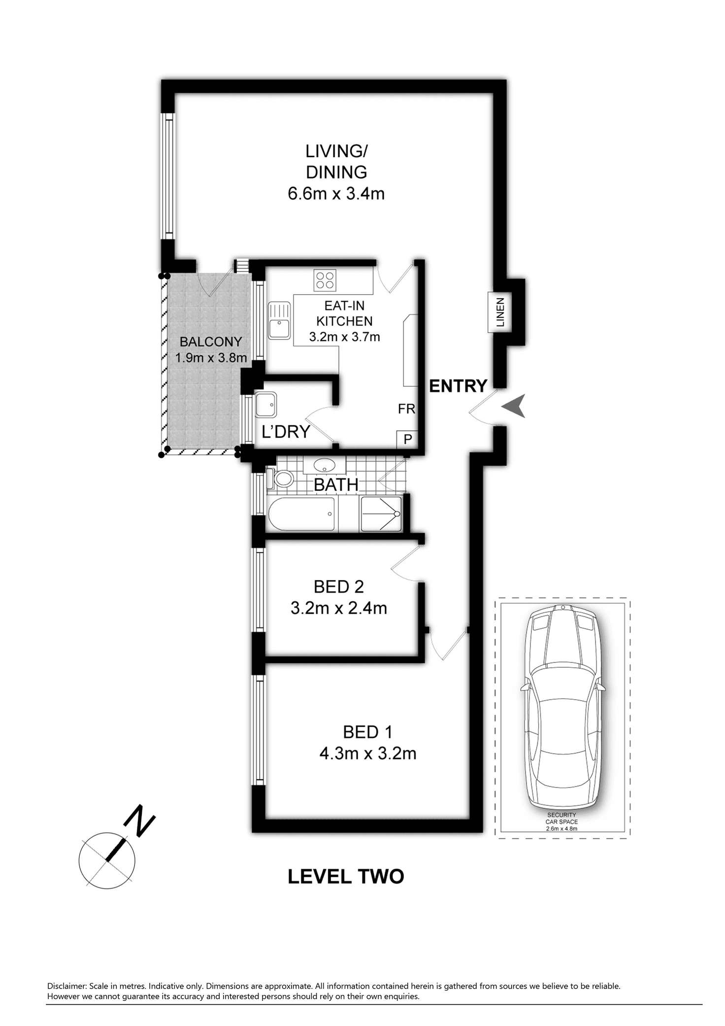 Floorplan of Homely apartment listing, 6/43-45 Campsie Street, Campsie NSW 2194
