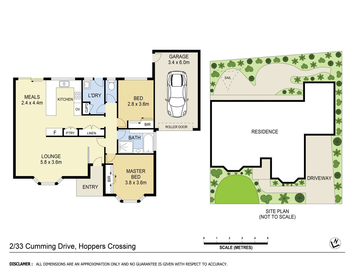 Floorplan of Homely unit listing, 2/33 Cumming Drive, Hoppers Crossing VIC 3029