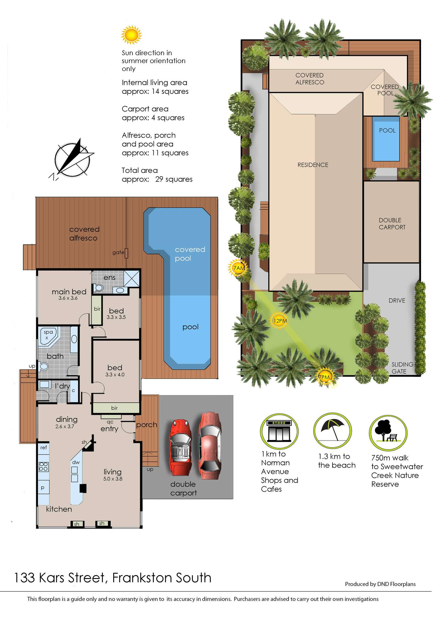 Floorplan of Homely house listing, 133 Kars Street, Frankston South VIC 3199