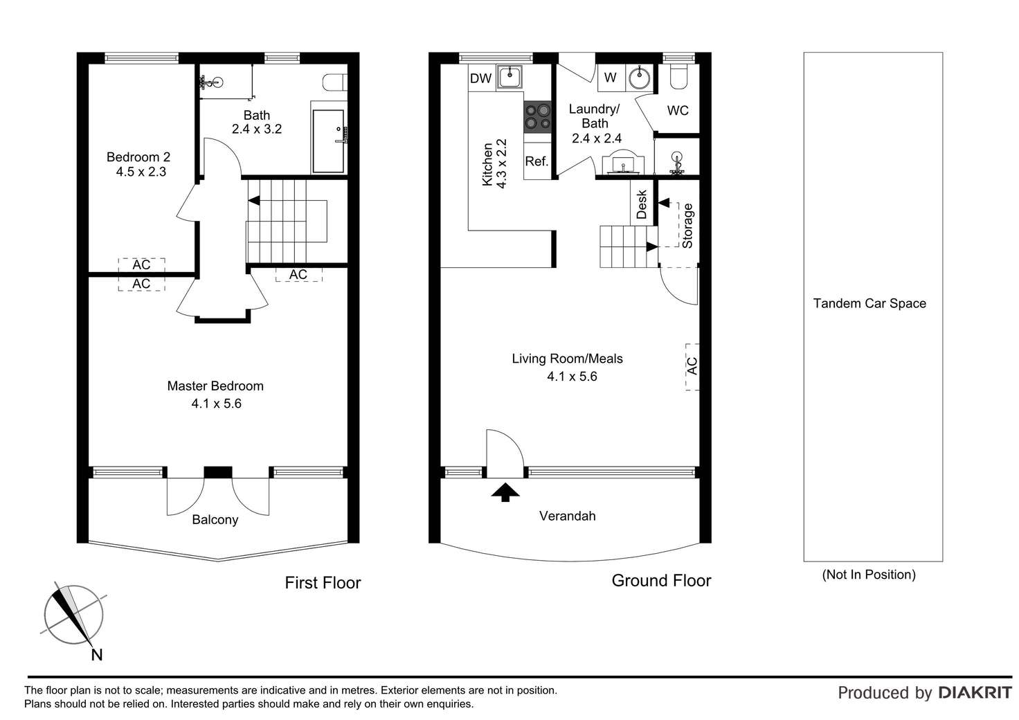 Floorplan of Homely townhouse listing, 2/56 Gould Street, Frankston VIC 3199