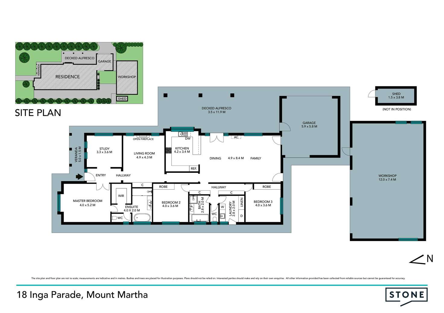 Floorplan of Homely house listing, 18 Inga Parade, Mount Martha VIC 3934