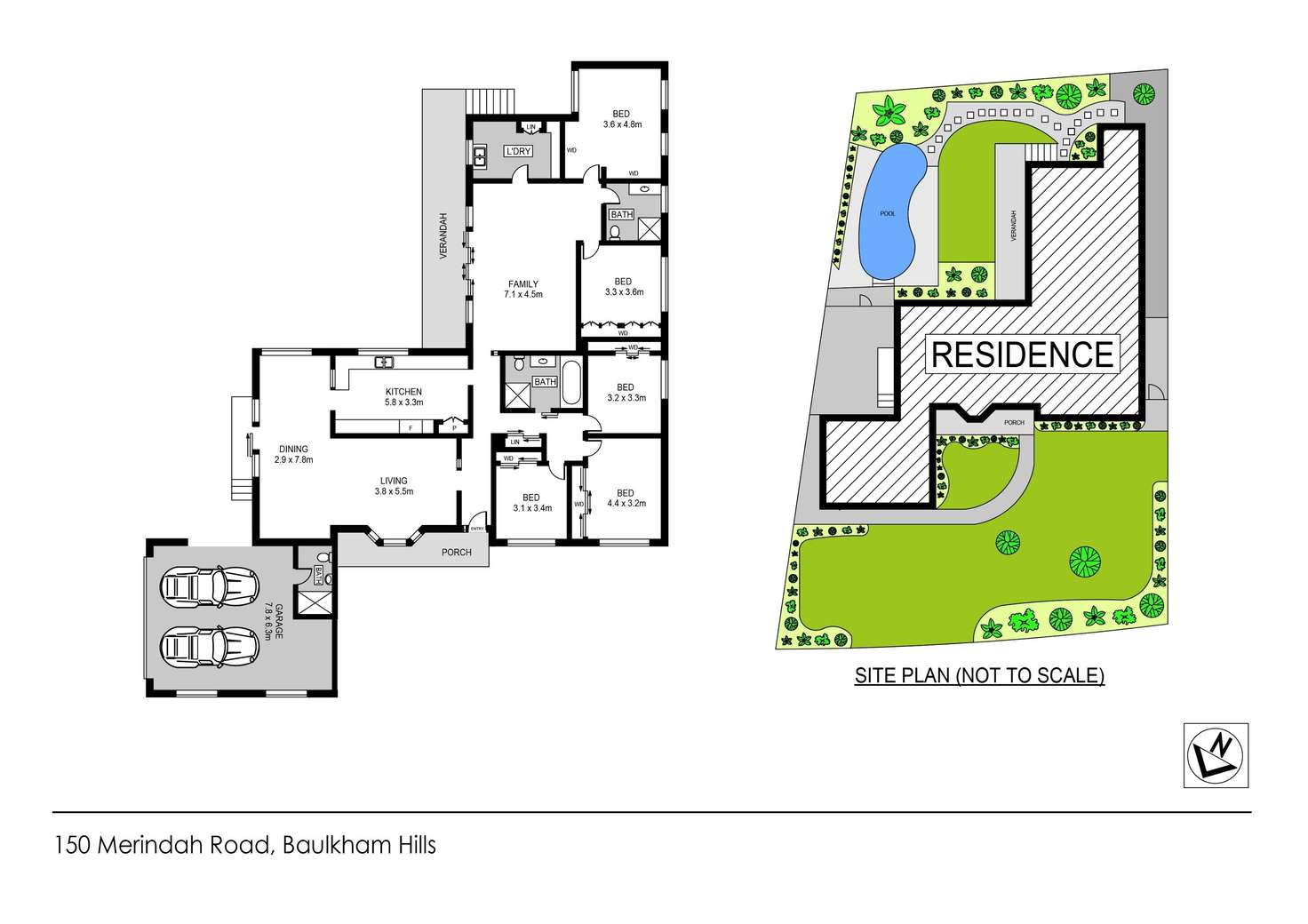 Floorplan of Homely house listing, 150 Merindah Road, Baulkham Hills NSW 2153