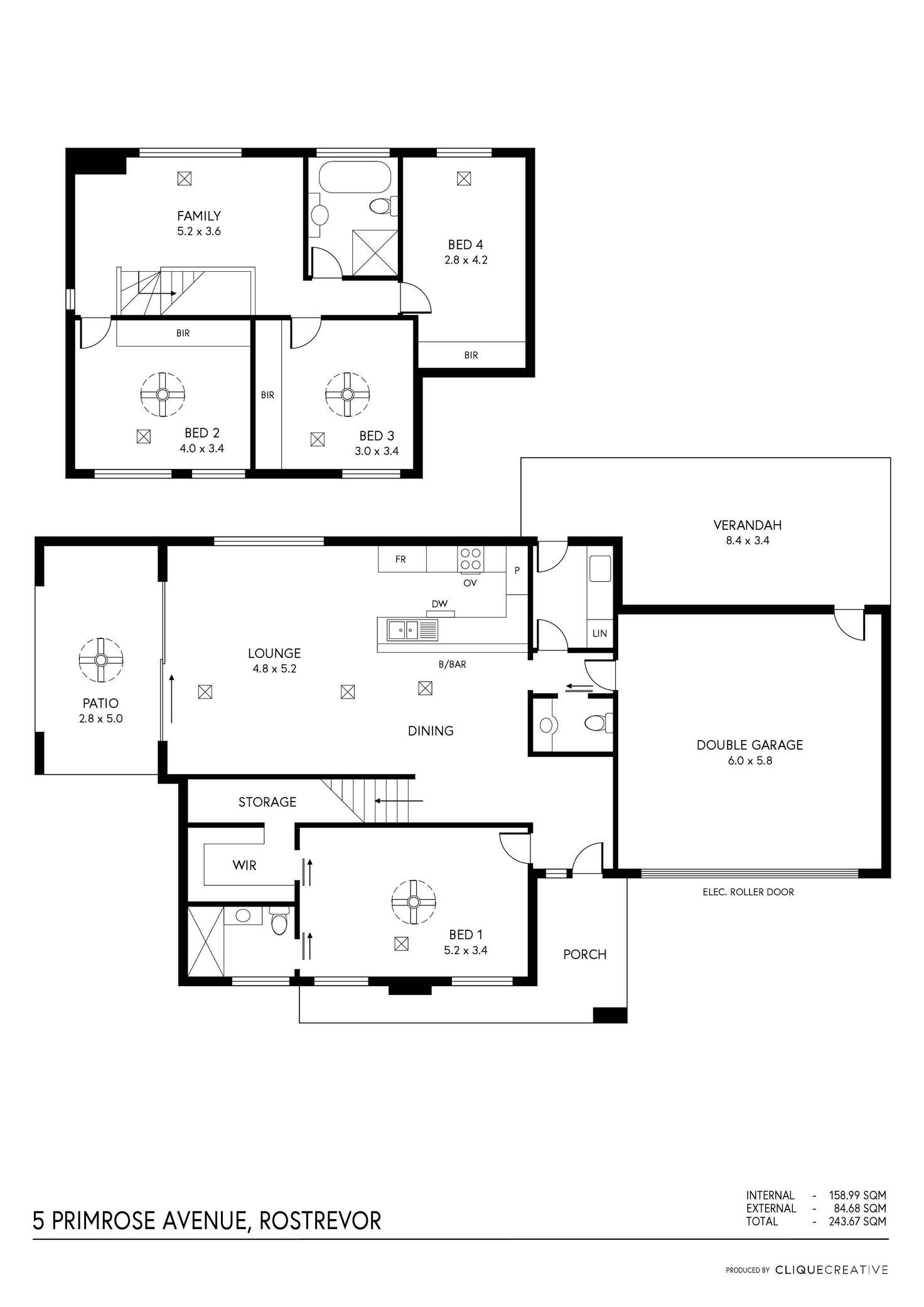 Floorplan of Homely house listing, 5 Primrose Avenue, Rostrevor SA 5073