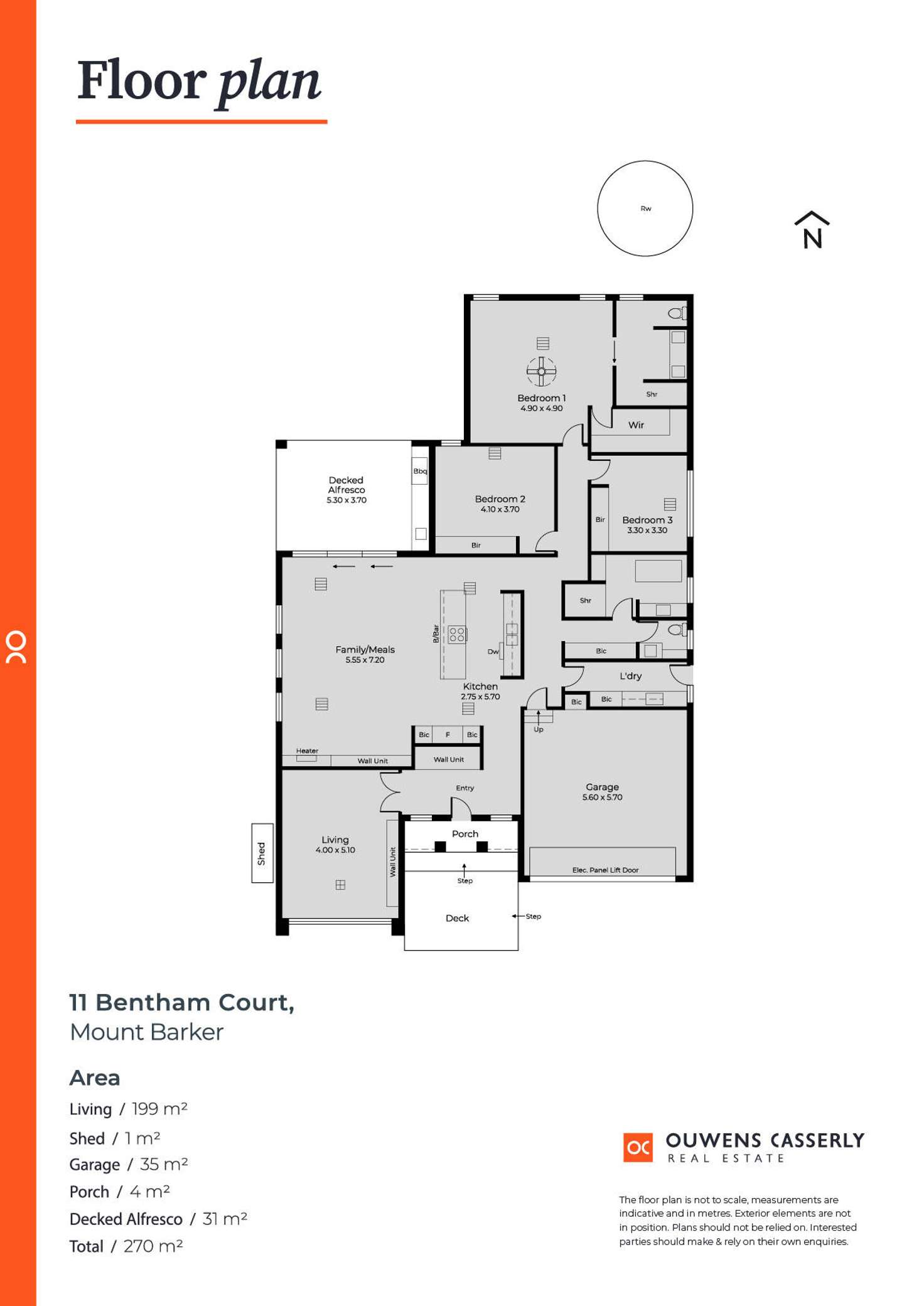 Floorplan of Homely house listing, 11 Bentham Court, Mount Barker SA 5251