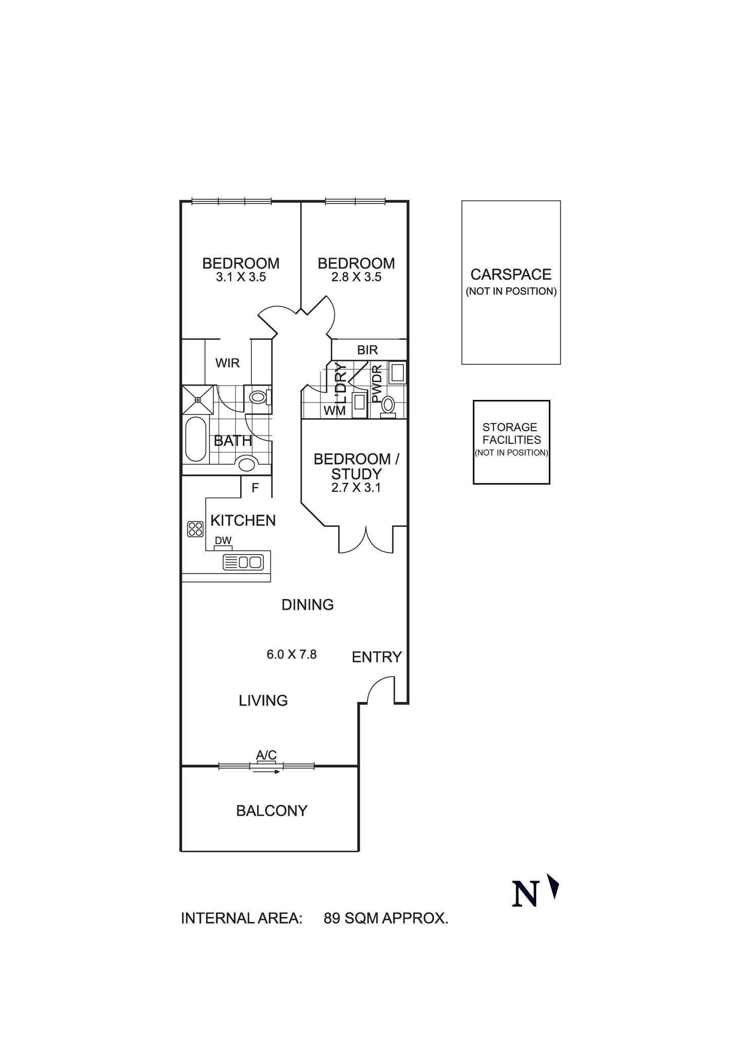 Floorplan of Homely apartment listing, 17/29 Nunan Street, Brunswick East VIC 3057