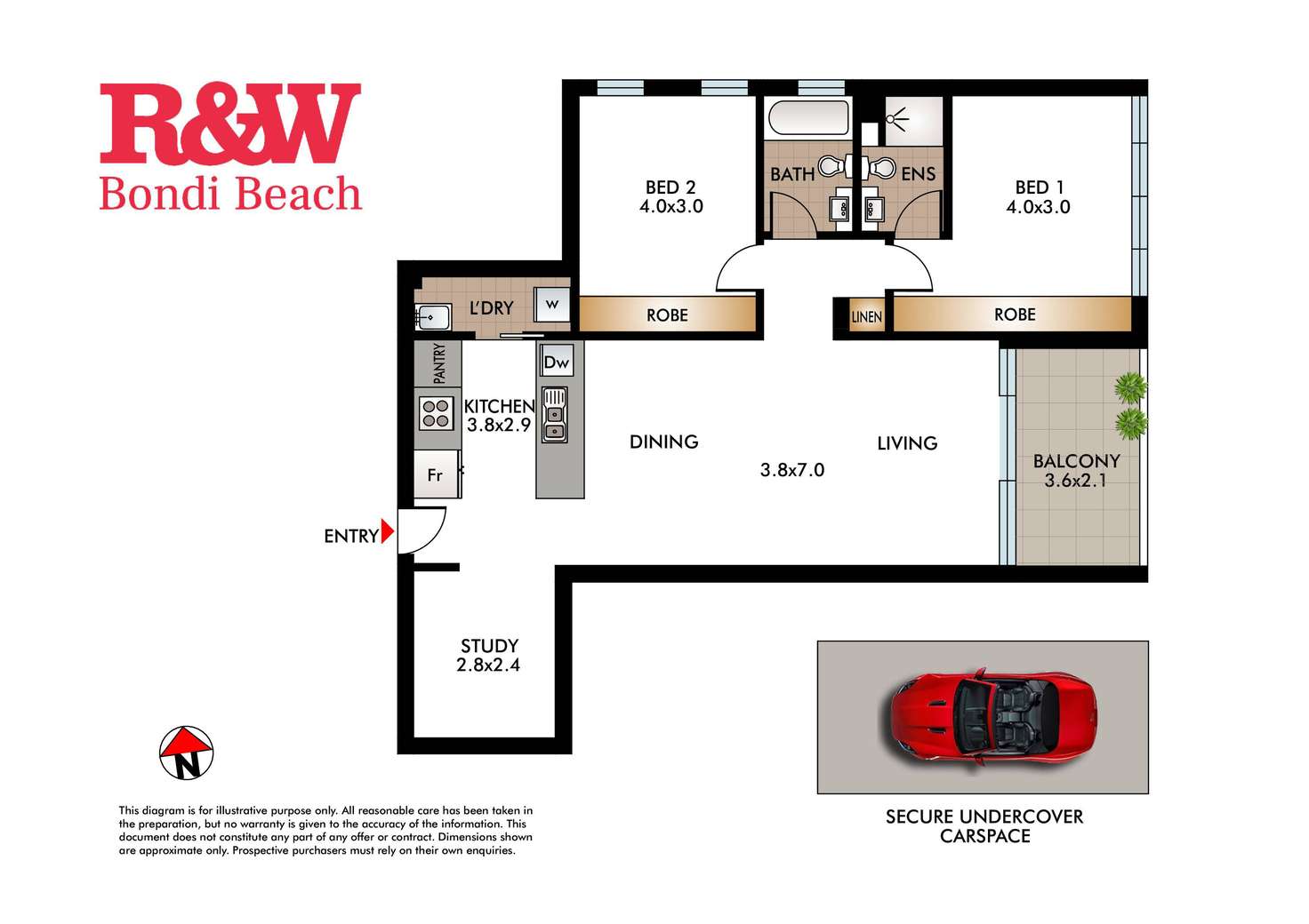 Floorplan of Homely apartment listing, 23/7-11 Henderson Street, Bondi NSW 2026