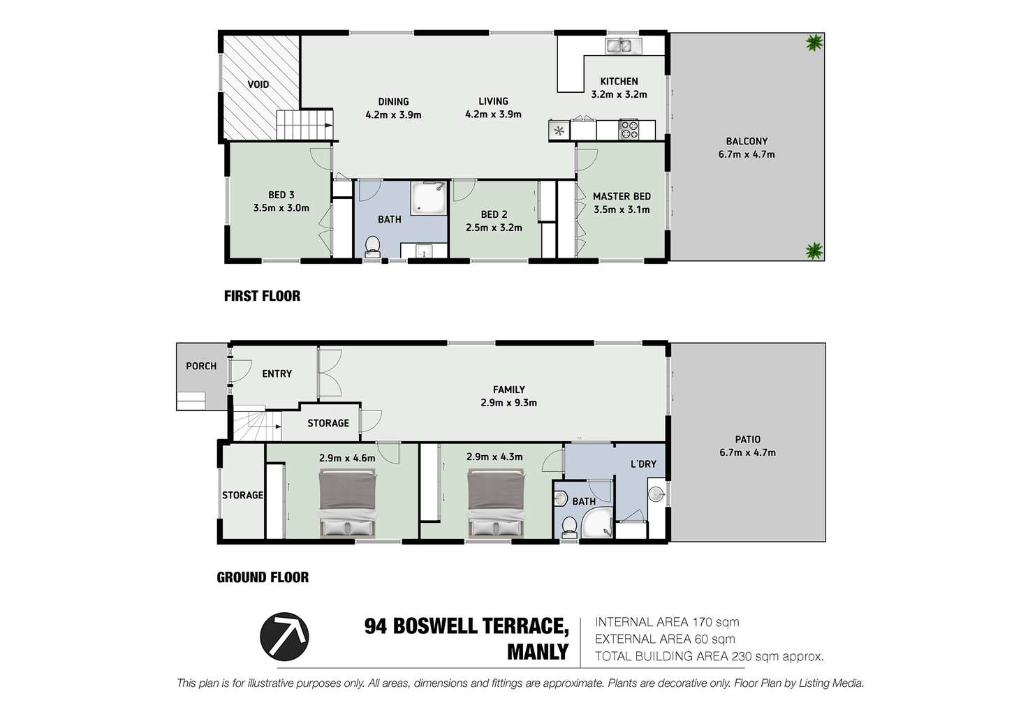 Floorplan of Homely house listing, 94 Boswell Terrace, Manly QLD 4179