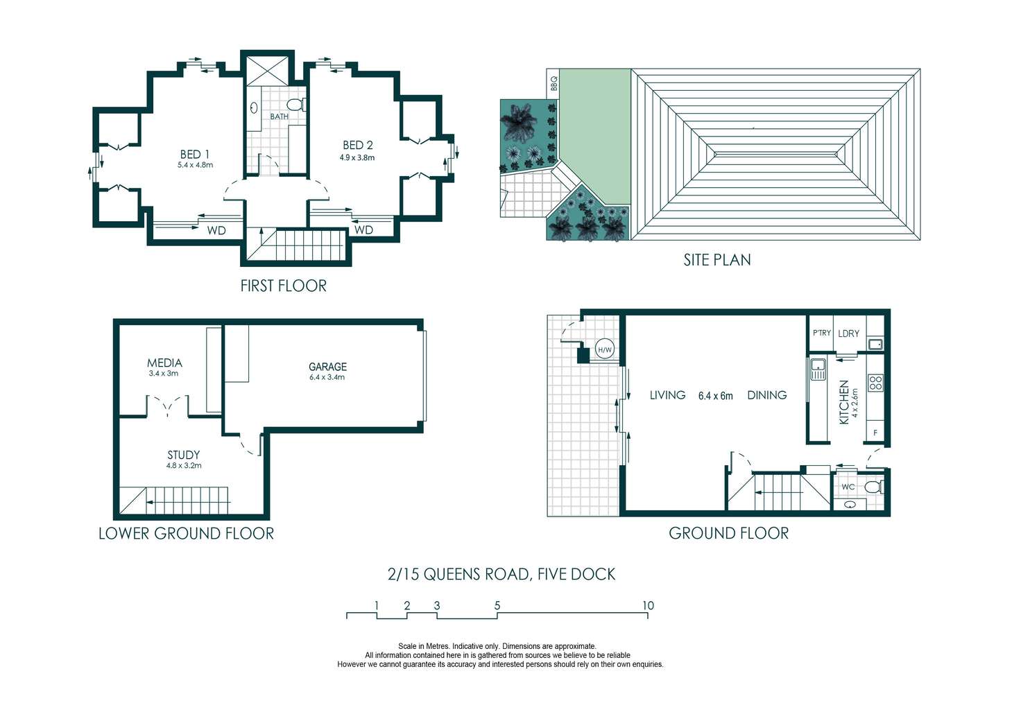 Floorplan of Homely townhouse listing, 2/15 Queens Road, Five Dock NSW 2046