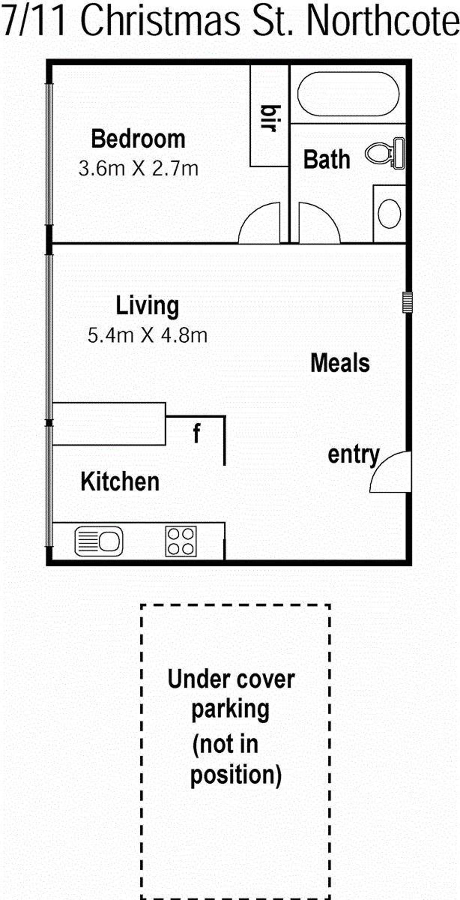 Floorplan of Homely apartment listing, 7/11 Christmas Street, Northcote VIC 3070