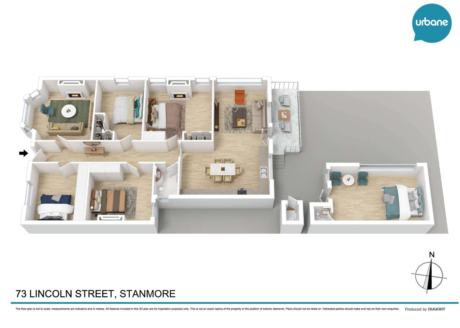 Floorplan of Homely house listing, 73 Lincoln Street, Stanmore NSW 2048