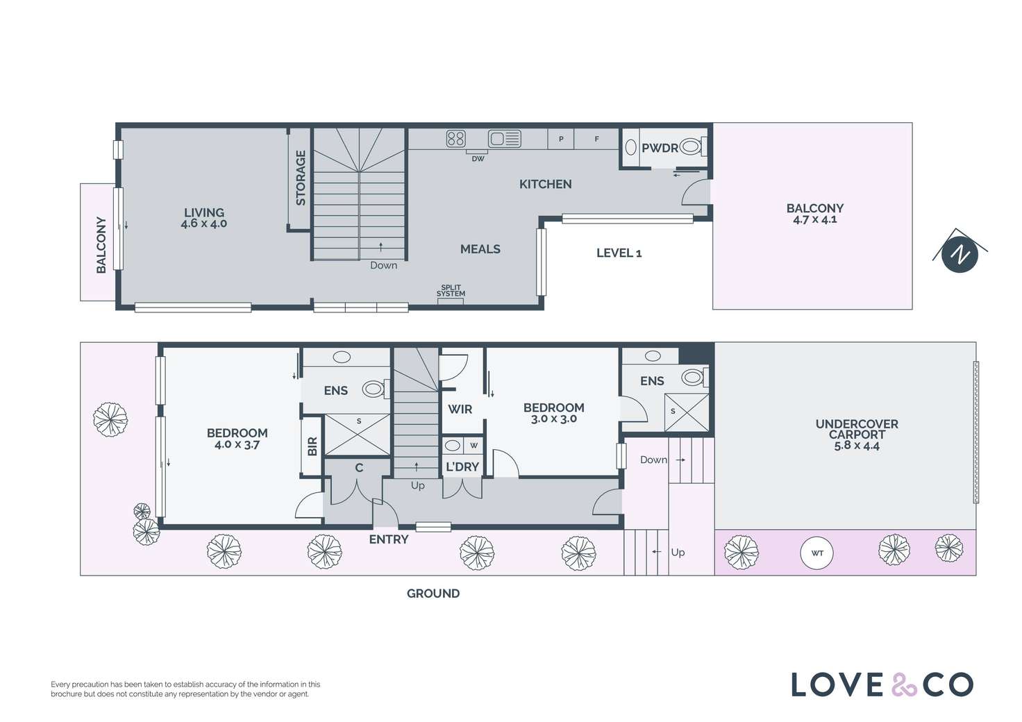 Floorplan of Homely townhouse listing, 13 Aperture Street, Coburg North VIC 3058