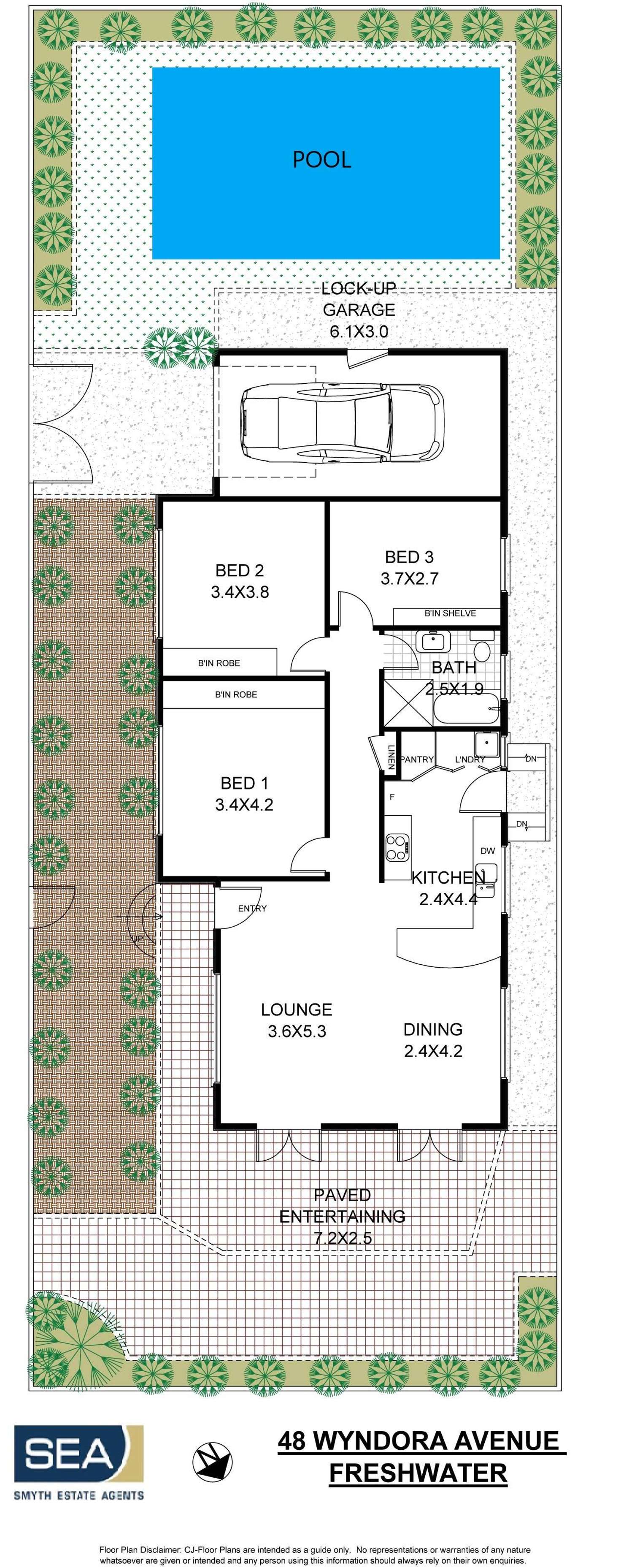 Floorplan of Homely house listing, 48 Wyndora Avenue, Freshwater NSW 2096