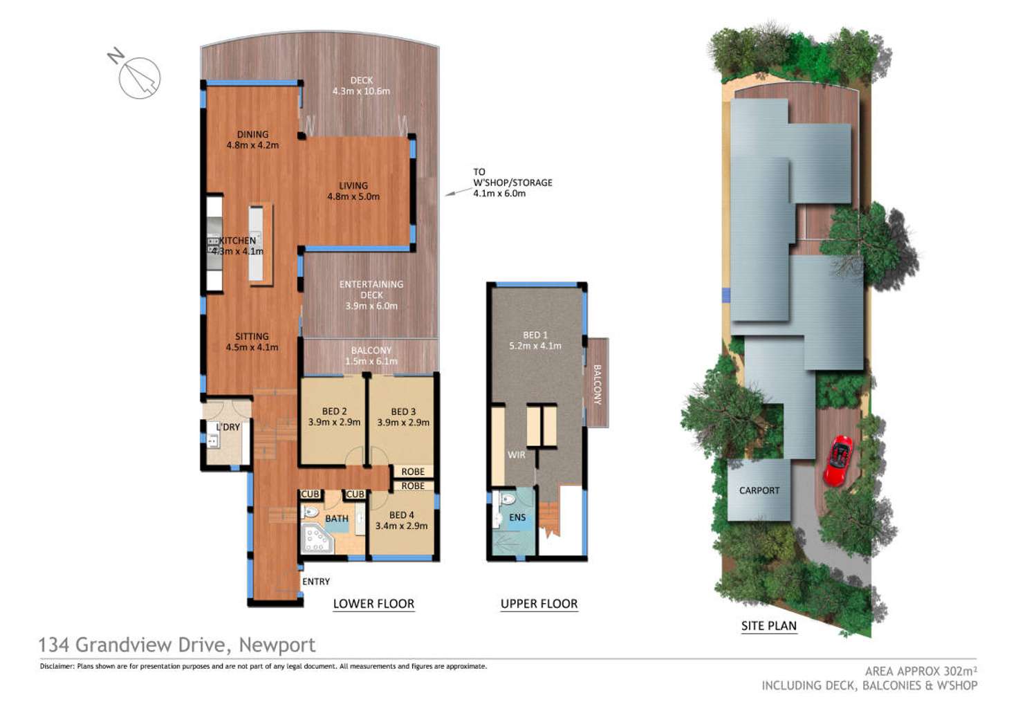 Floorplan of Homely house listing, 134 Grandview Drive, Newport NSW 2106