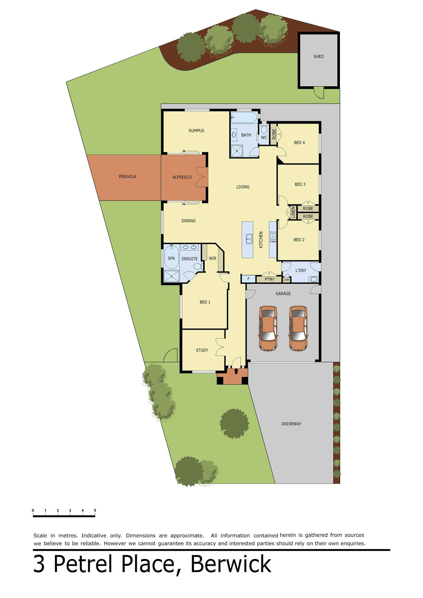 Floorplan of Homely house listing, 3 Petrel Place, Berwick VIC 3806