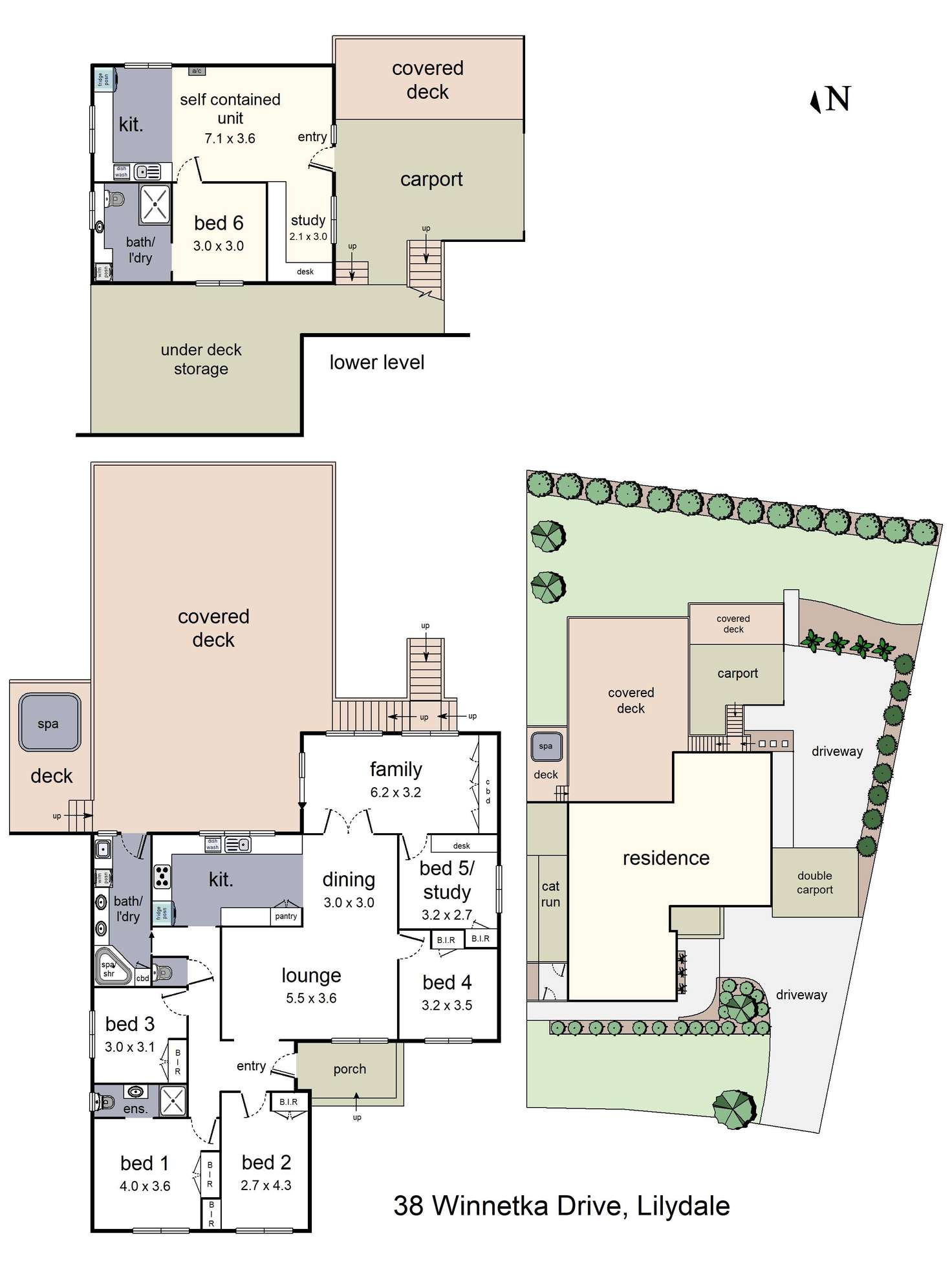 Floorplan of Homely house listing, 38 Winnetka Drive, Lilydale VIC 3140