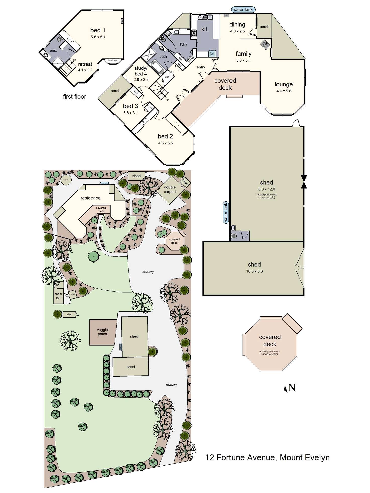 Floorplan of Homely house listing, 12 Fortune Avenue, Mount Evelyn VIC 3796