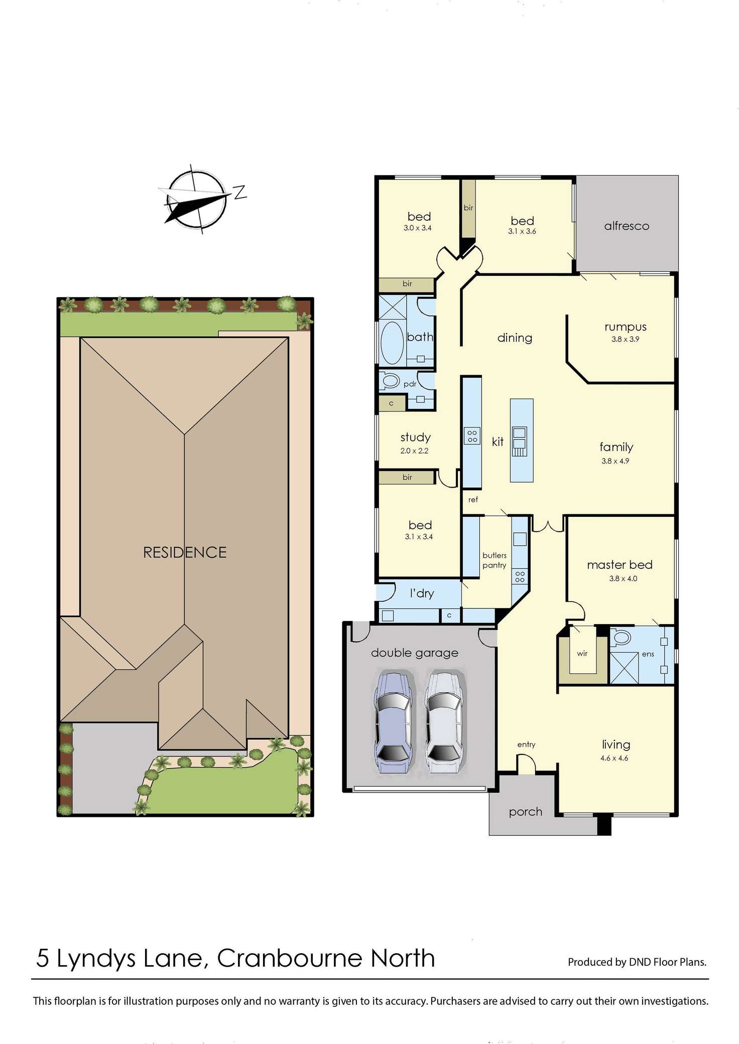 Floorplan of Homely house listing, 5 Lyndys Lane, Cranbourne North VIC 3977