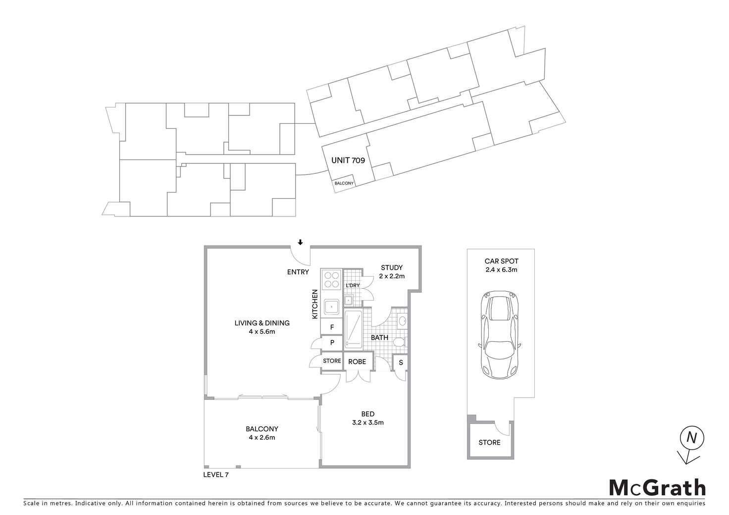 Floorplan of Homely apartment listing, 709C/3 Broughton Street, Parramatta NSW 2150