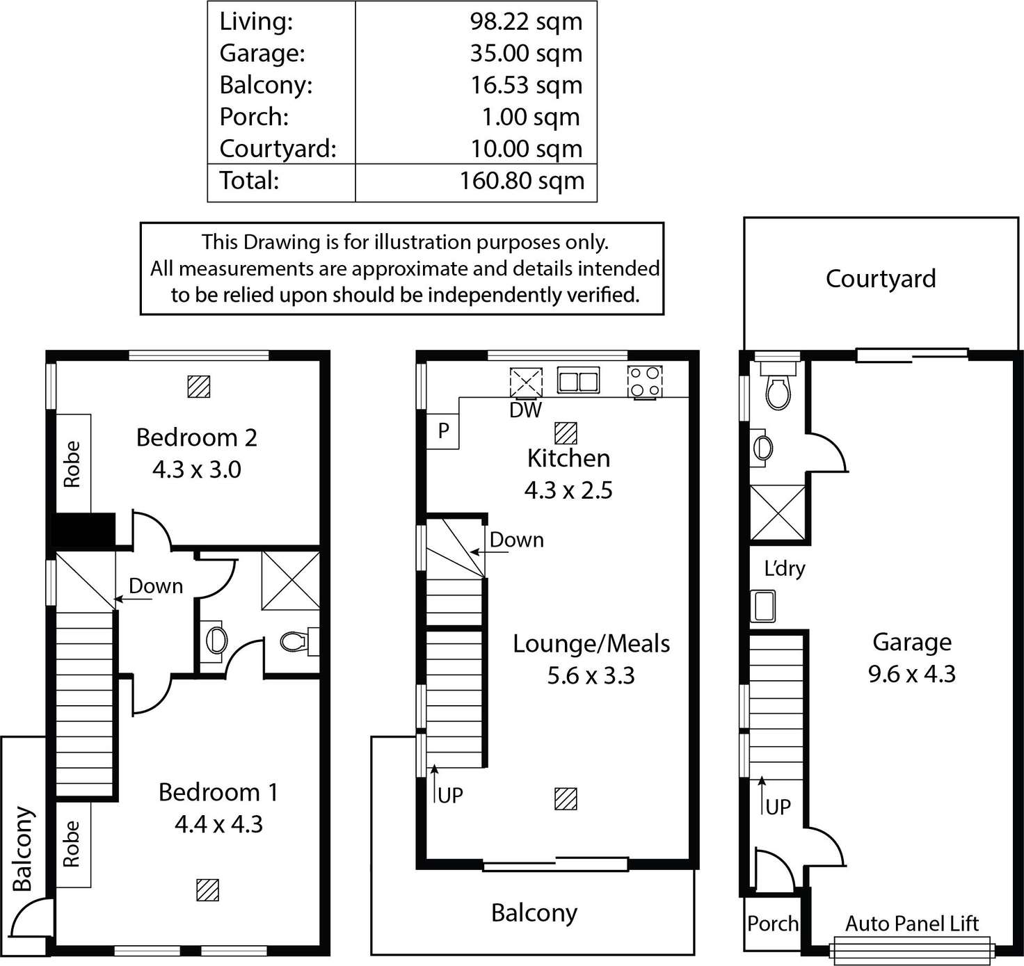 Floorplan of Homely townhouse listing, 15/23-25 Metro Parade, Mawson Lakes SA 5095