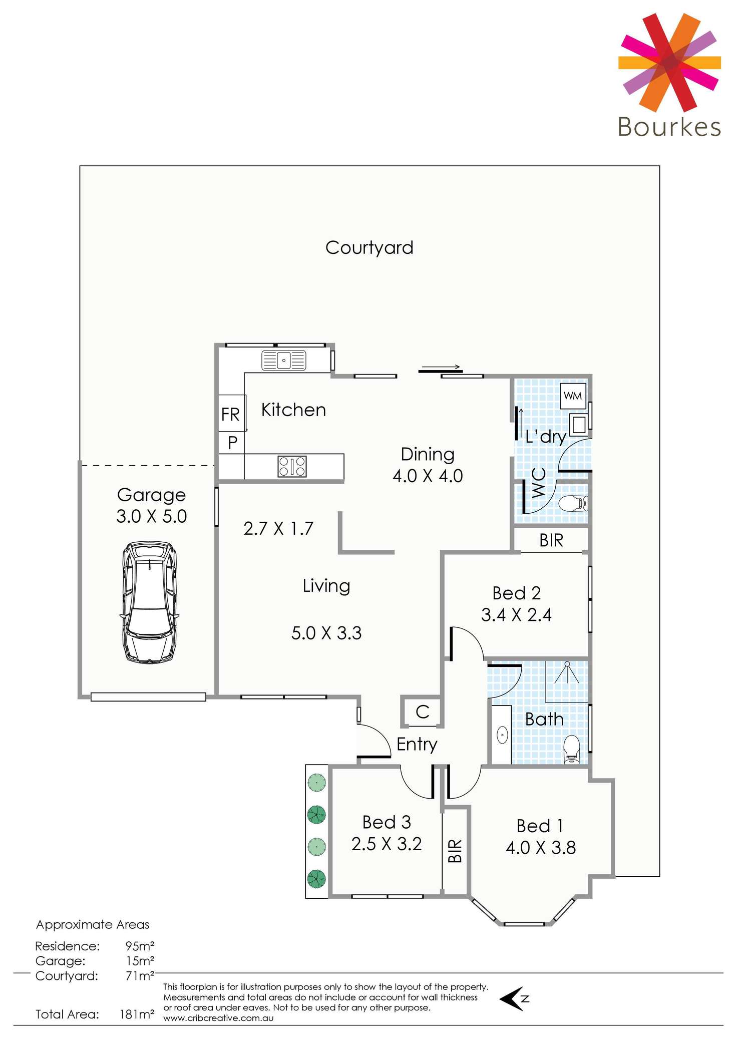 Floorplan of Homely villa listing, 8B Kitchener Road, Melville WA 6156