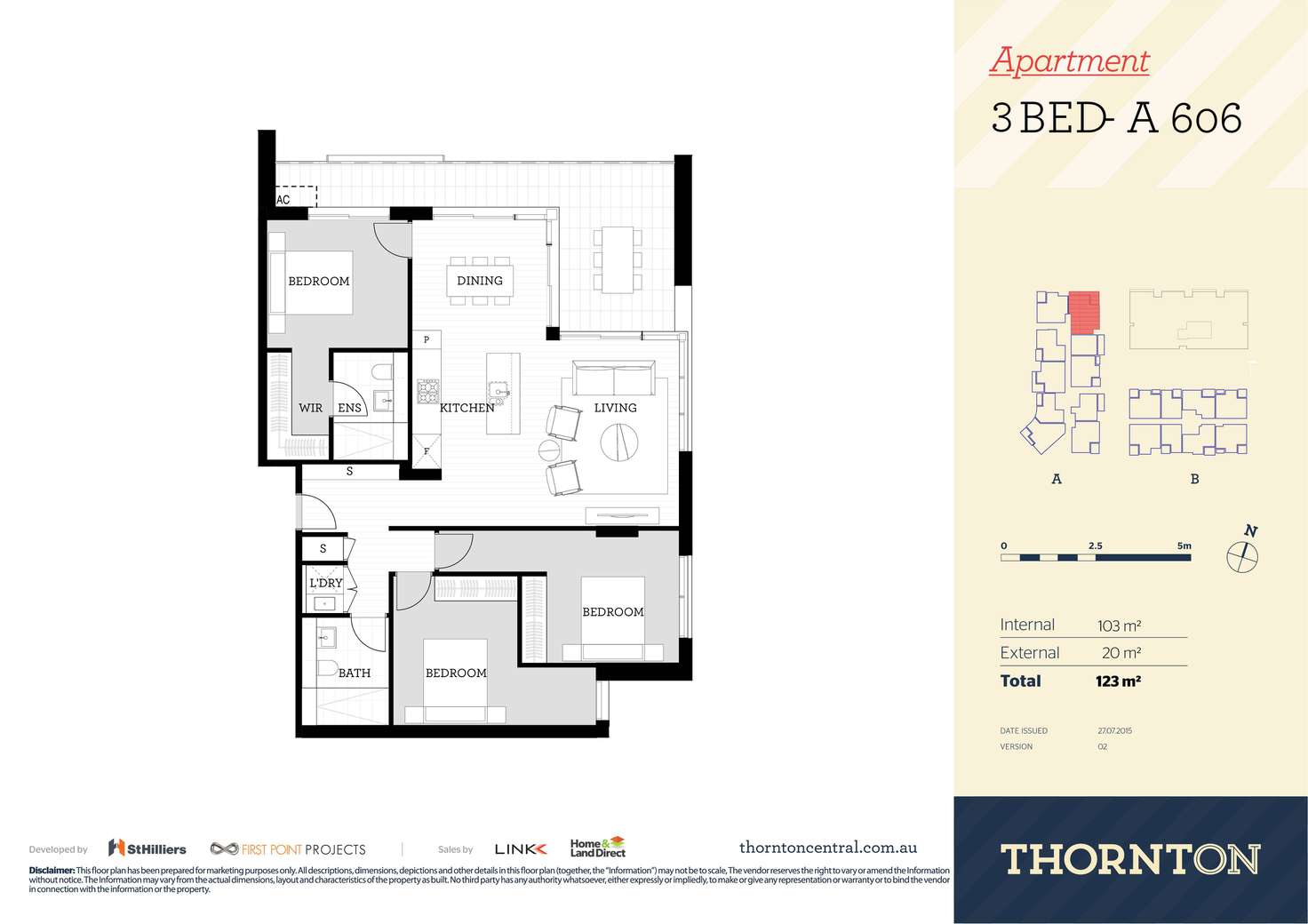Floorplan of Homely apartment listing, 606/81A Lord Sheffield Circuit, Penrith NSW 2750