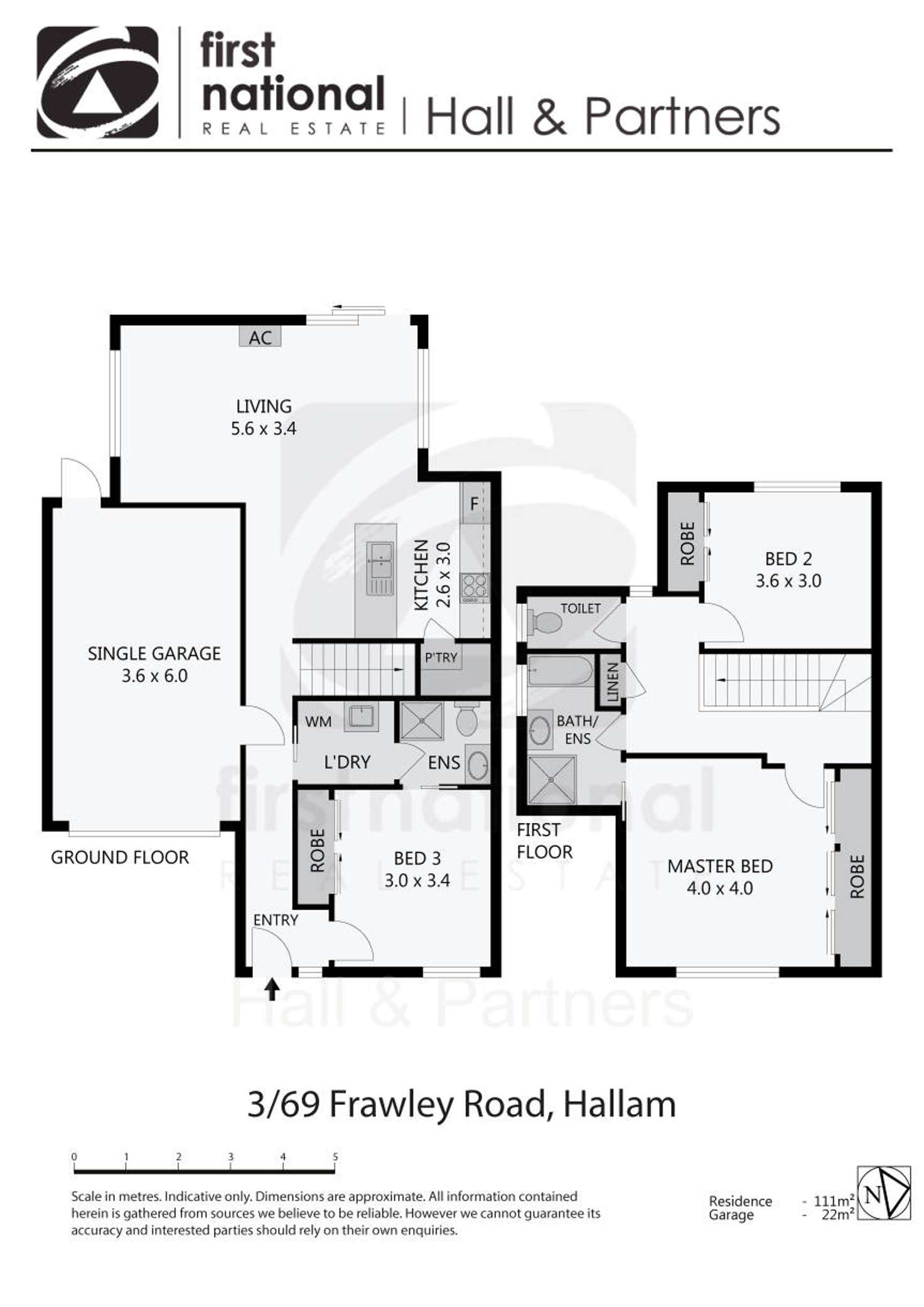 Floorplan of Homely townhouse listing, 3/69-71 Frawley Road, Hallam VIC 3803