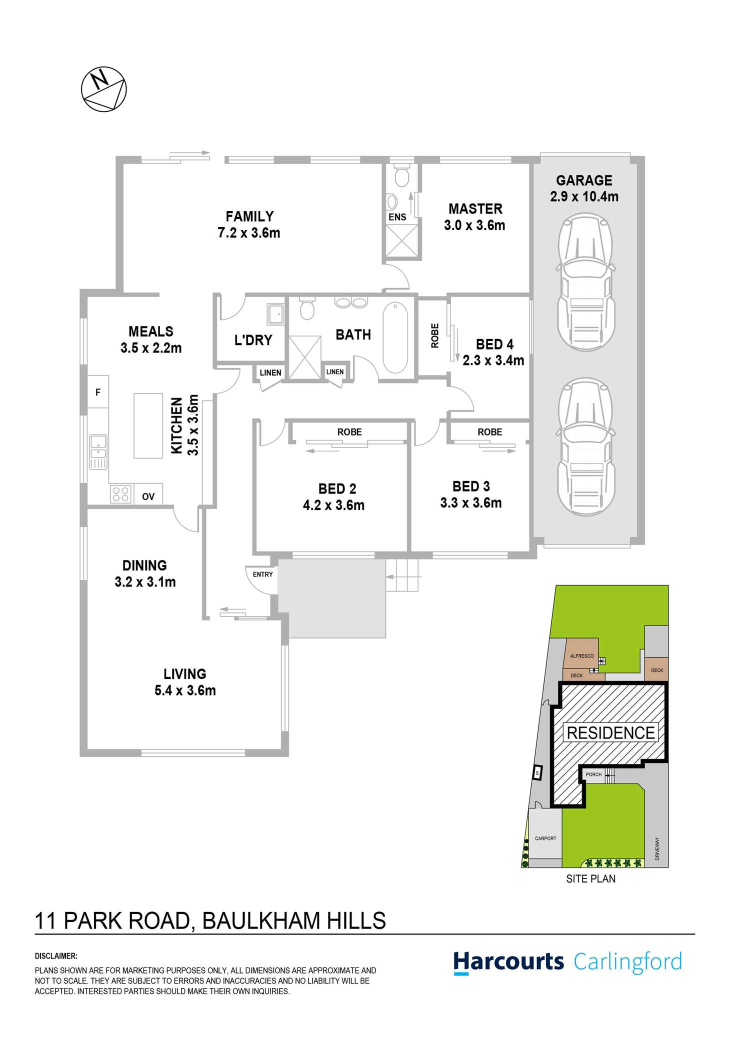 Floorplan of Homely house listing, 11 Park Road, Baulkham Hills NSW 2153