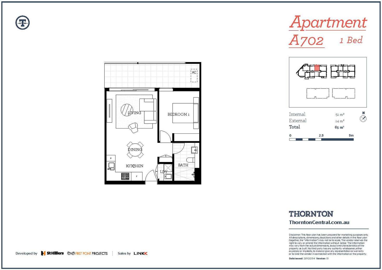 Floorplan of Homely apartment listing, 702/101A Lord Sheffield Circuit, Penrith NSW 2750