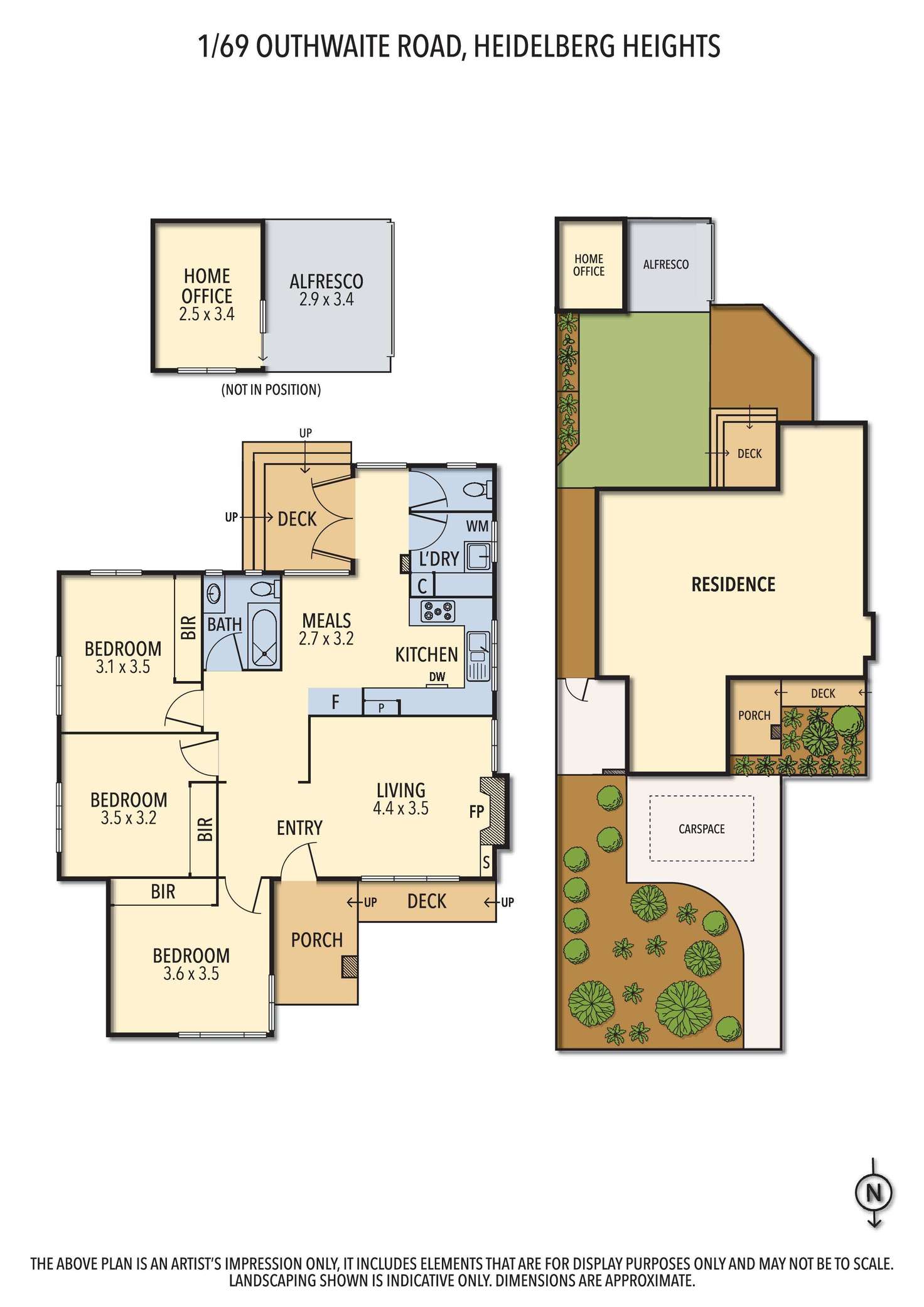 Floorplan of Homely house listing, 1/69 Outhwaite Road, Heidelberg Heights VIC 3081