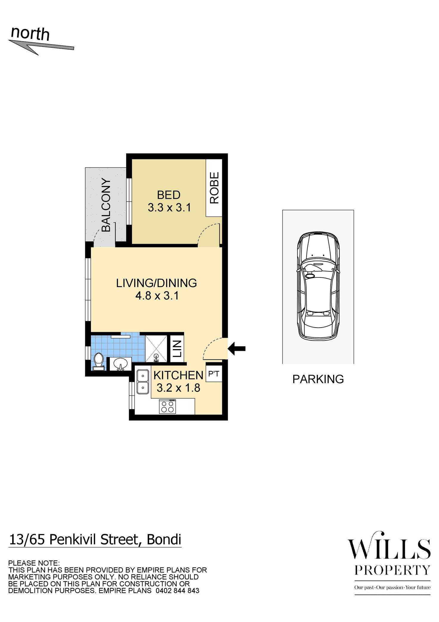 Floorplan of Homely unit listing, 13/65 Penkivil Street, Bondi NSW 2026