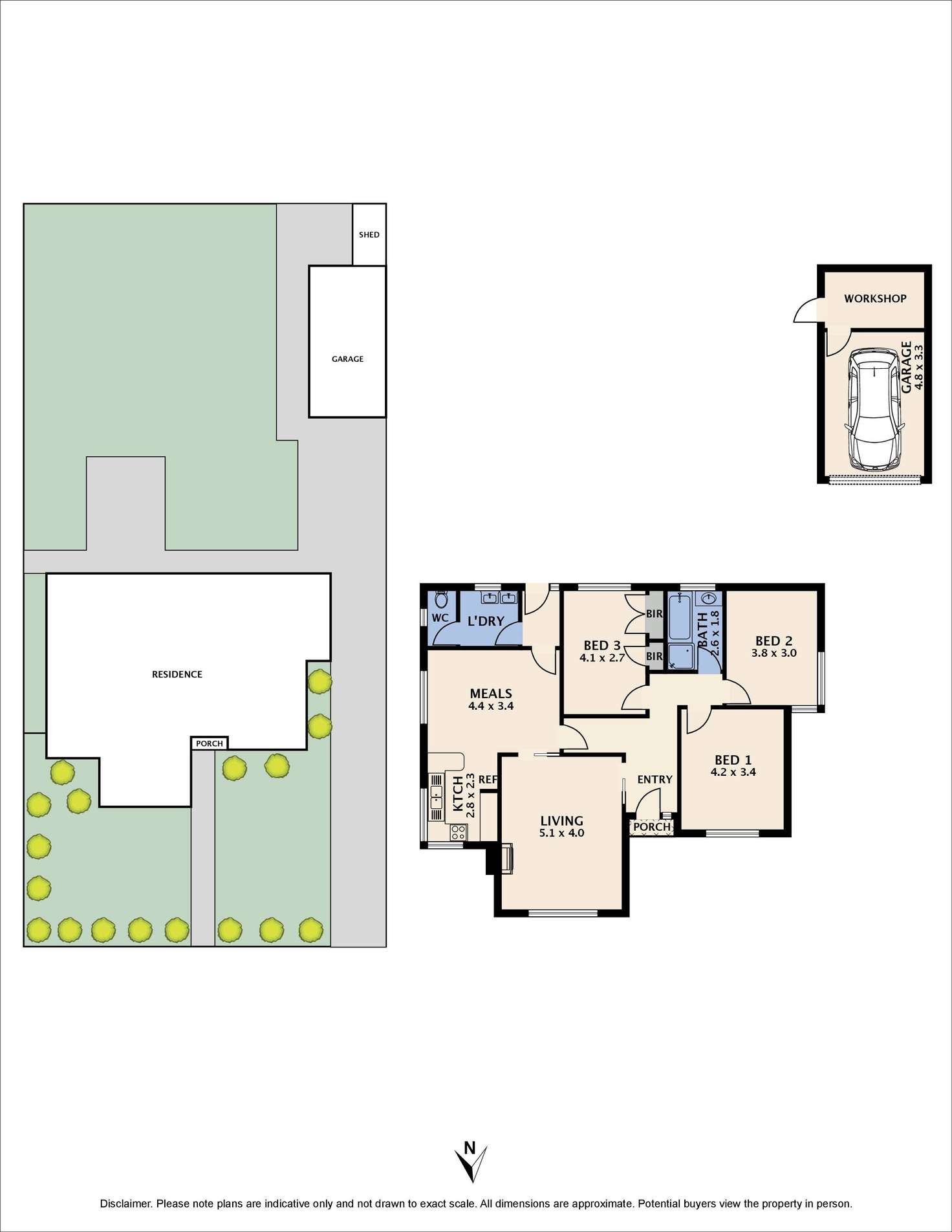 Floorplan of Homely house listing, 107 Keon Parade, Reservoir VIC 3073