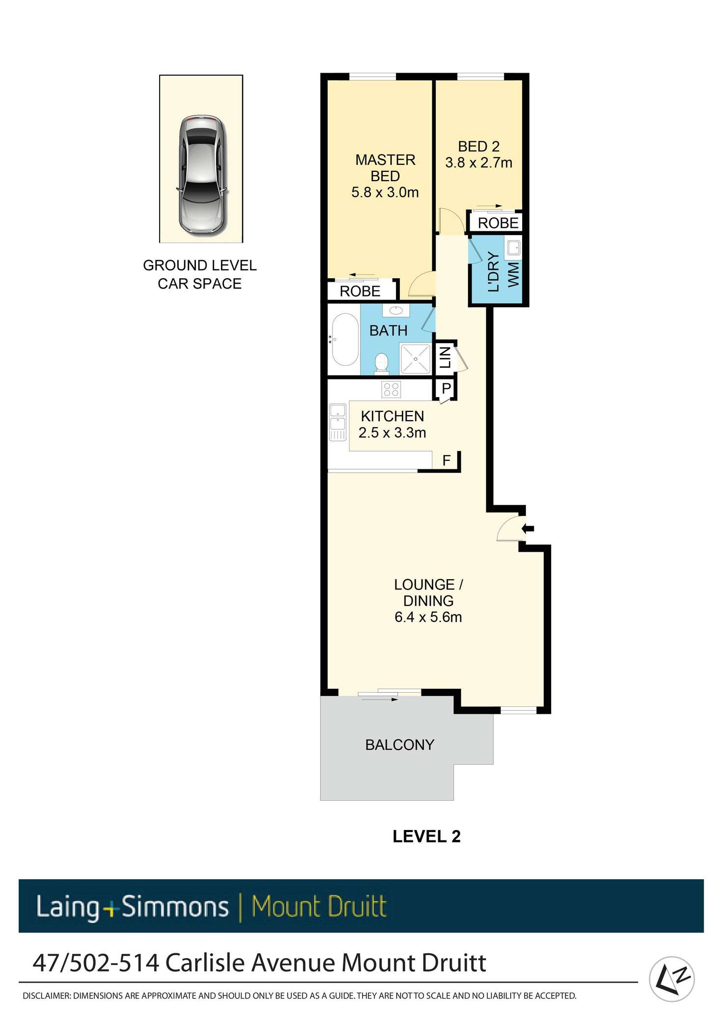 Floorplan of Homely unit listing, 47/502-514 Carlisle Avenue, Mount Druitt NSW 2770