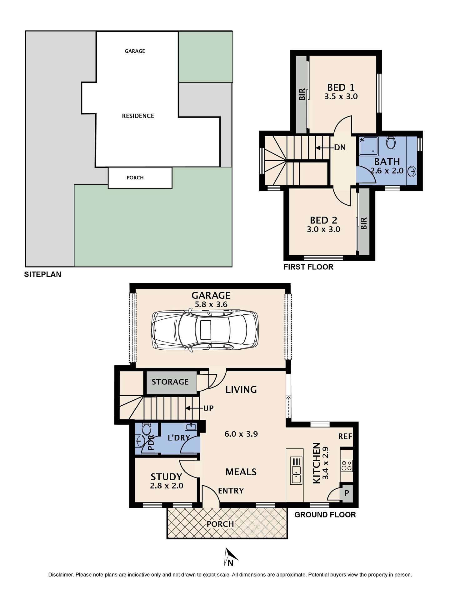 Floorplan of Homely townhouse listing, 1/40 Elsey Road, Reservoir VIC 3073