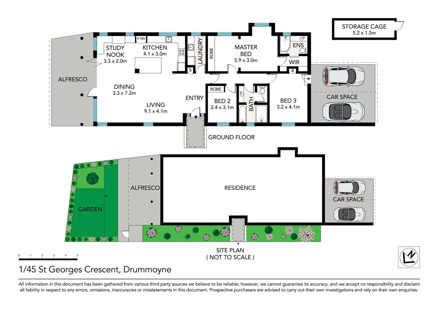 Floorplan of Homely apartment listing, 1/45 St Georges Crescent, Drummoyne NSW 2047