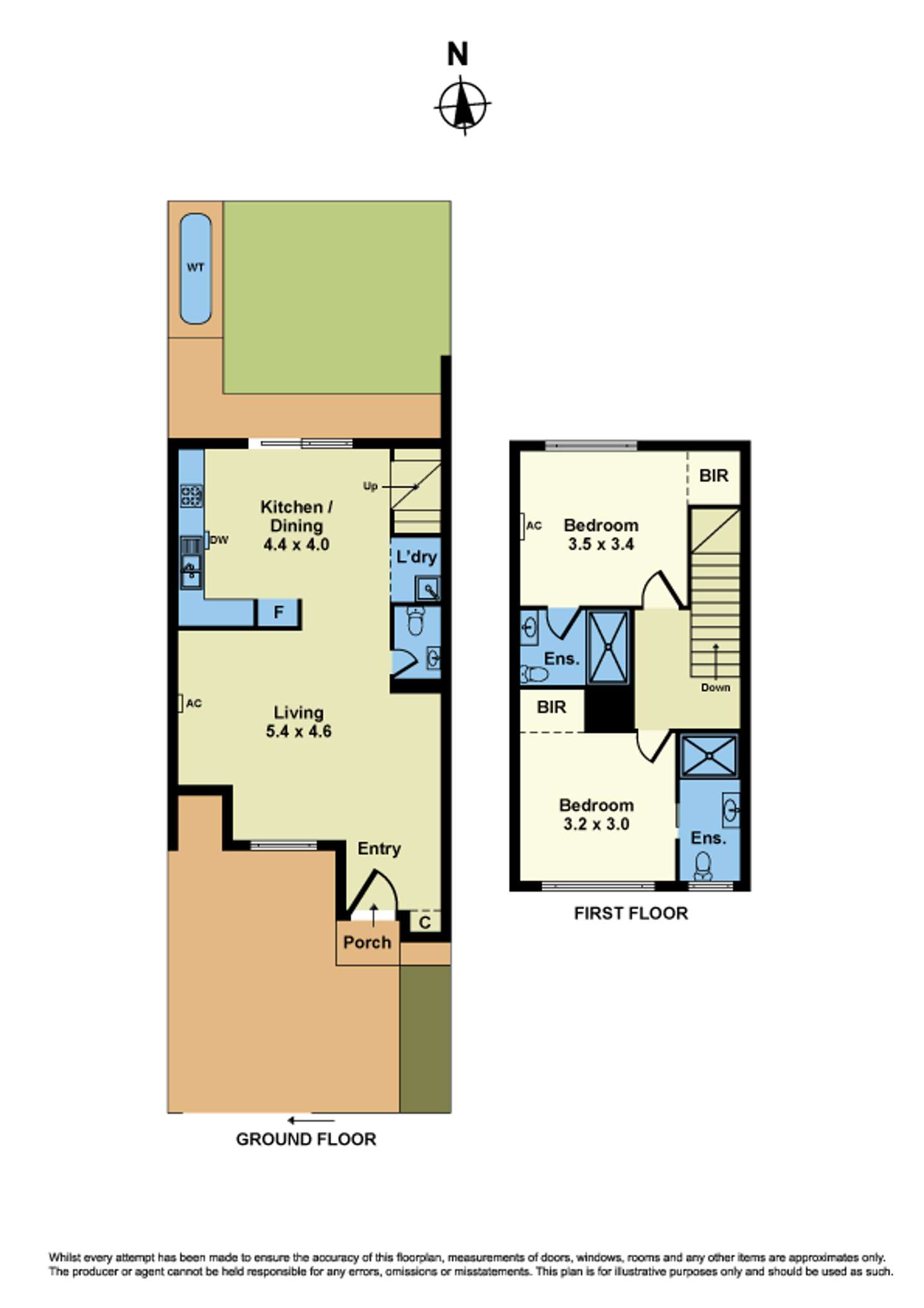 Floorplan of Homely townhouse listing, 10 Osbert Street, Sunshine VIC 3020