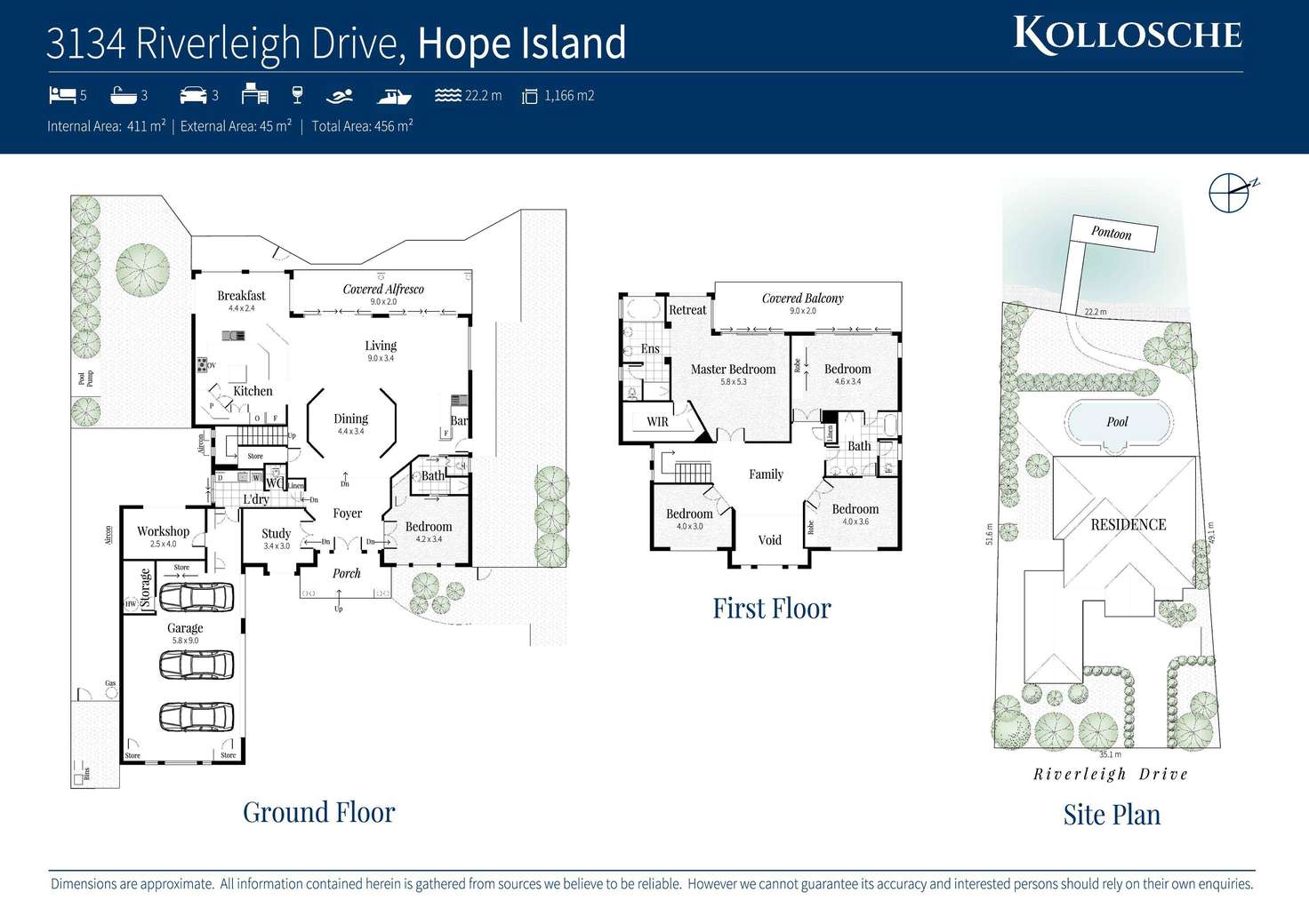 Floorplan of Homely house listing, 3134 Riverleigh Drive, Hope Island QLD 4212