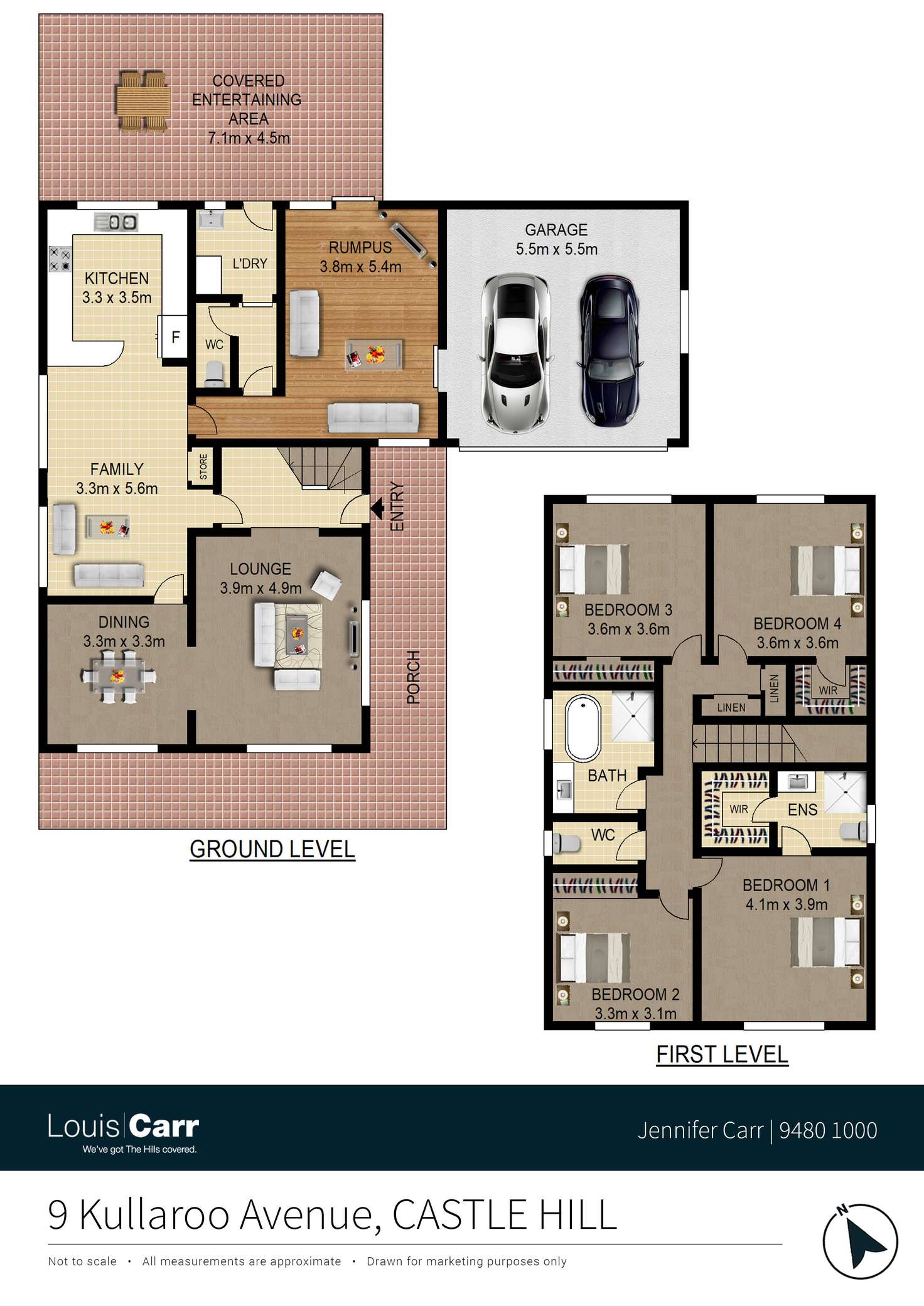 Floorplan of Homely house listing, 9 Kullaroo Avenue, Castle Hill NSW 2154