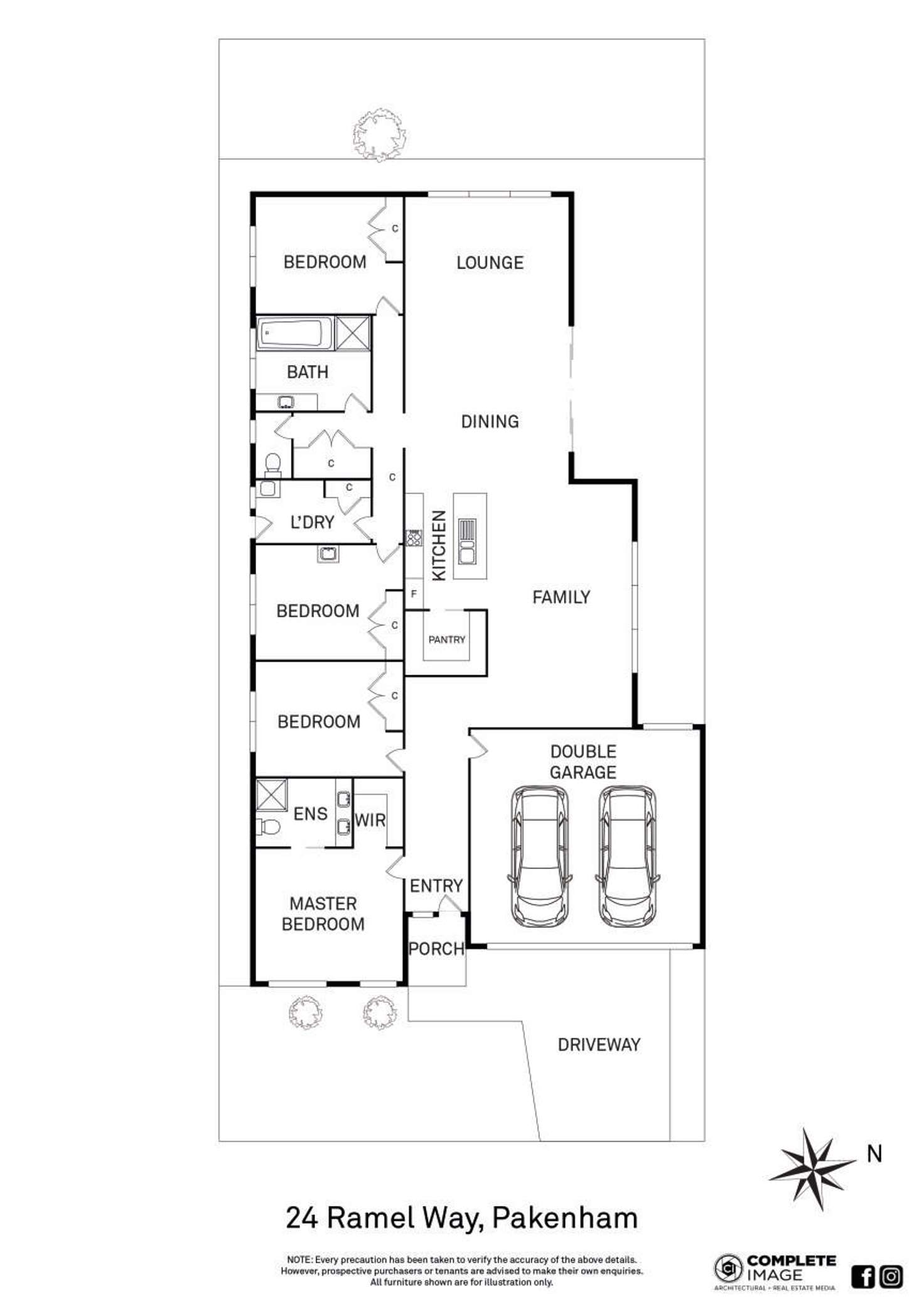 Floorplan of Homely house listing, 24 Ramel Way, Pakenham VIC 3810