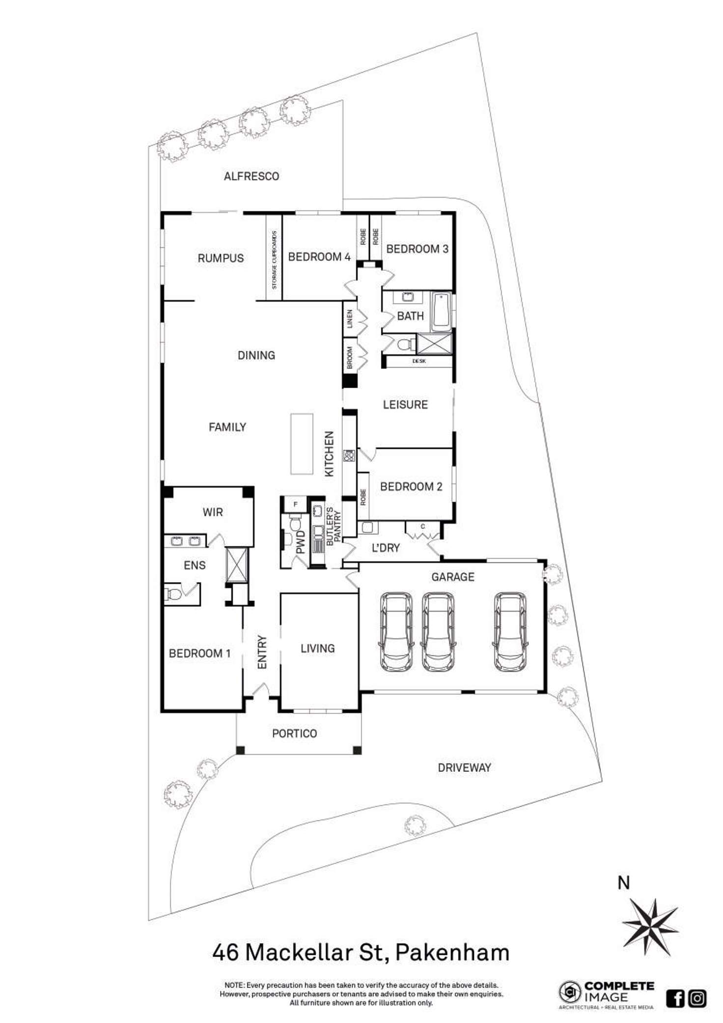 Floorplan of Homely house listing, 46 MacKellar Street, Pakenham VIC 3810