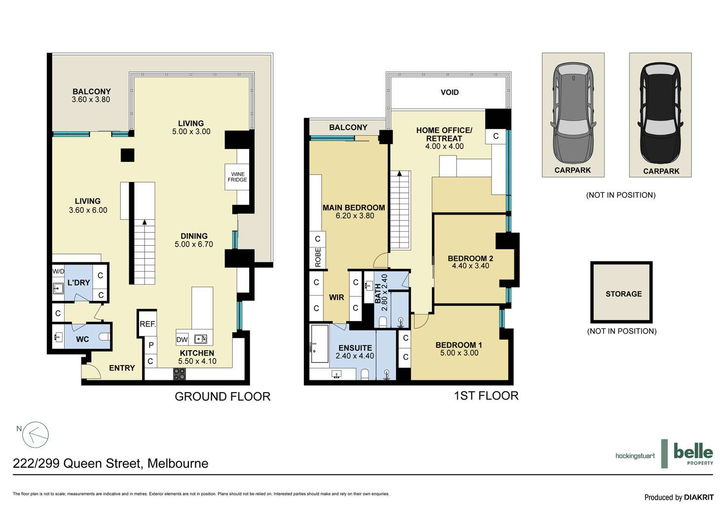 Floorplan of Homely apartment listing, 222/299 Queen Street, Melbourne VIC 3000