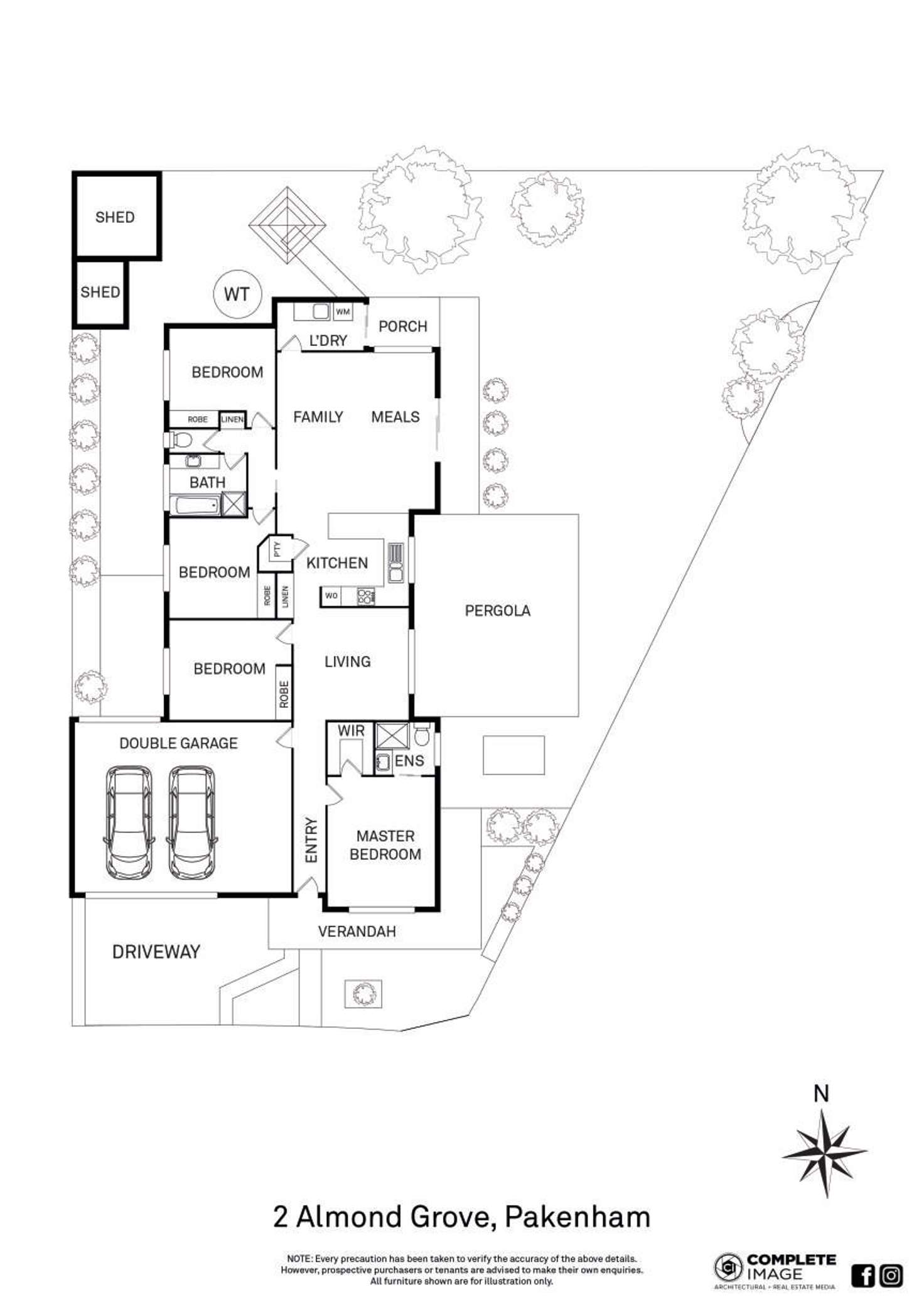 Floorplan of Homely house listing, 2 Almond Grove, Pakenham VIC 3810
