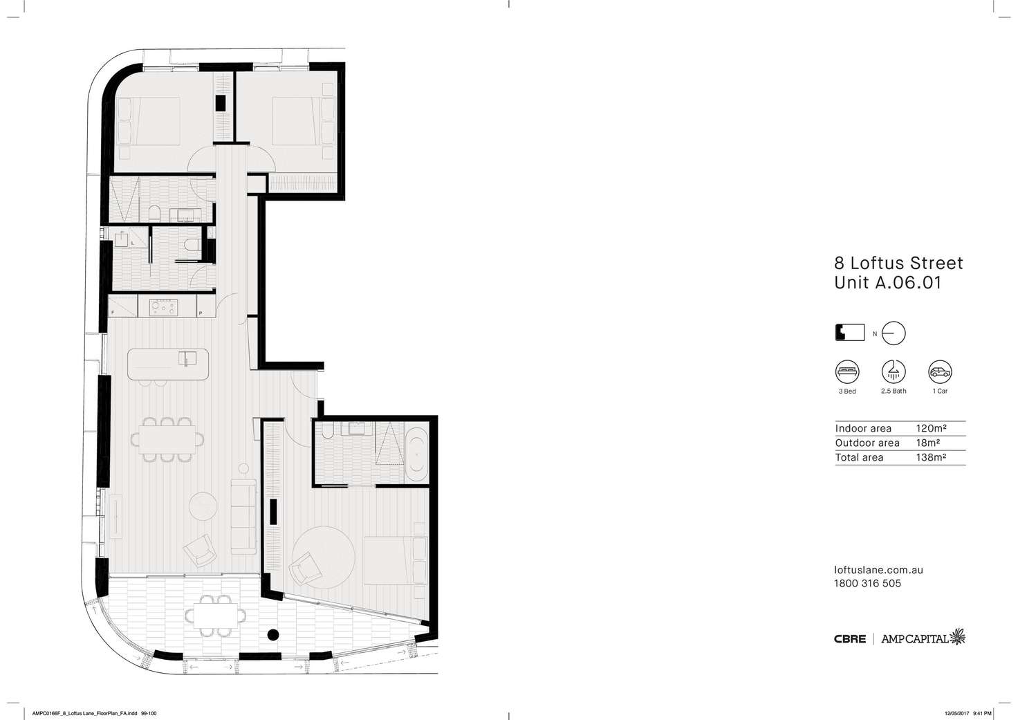 Floorplan of Homely apartment listing, Level 6/6-8 Loftus Street, Sydney NSW 2000