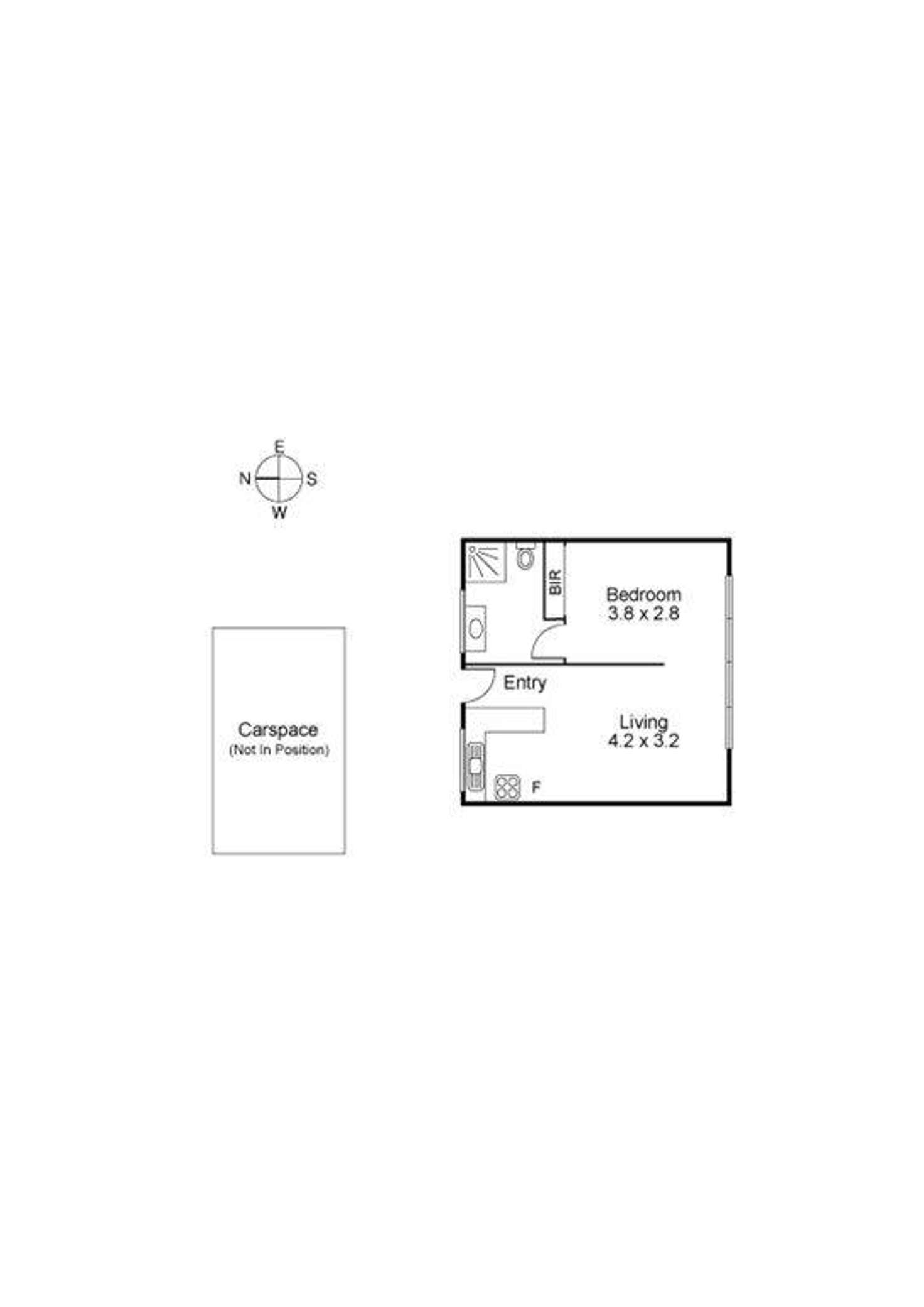 Floorplan of Homely apartment listing, 17/8 Bennett Street, Fitzroy North VIC 3068
