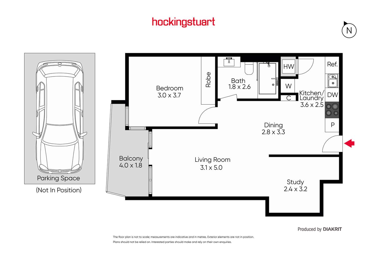 Floorplan of Homely apartment listing, 23/2 Esplanade West, Port Melbourne VIC 3207