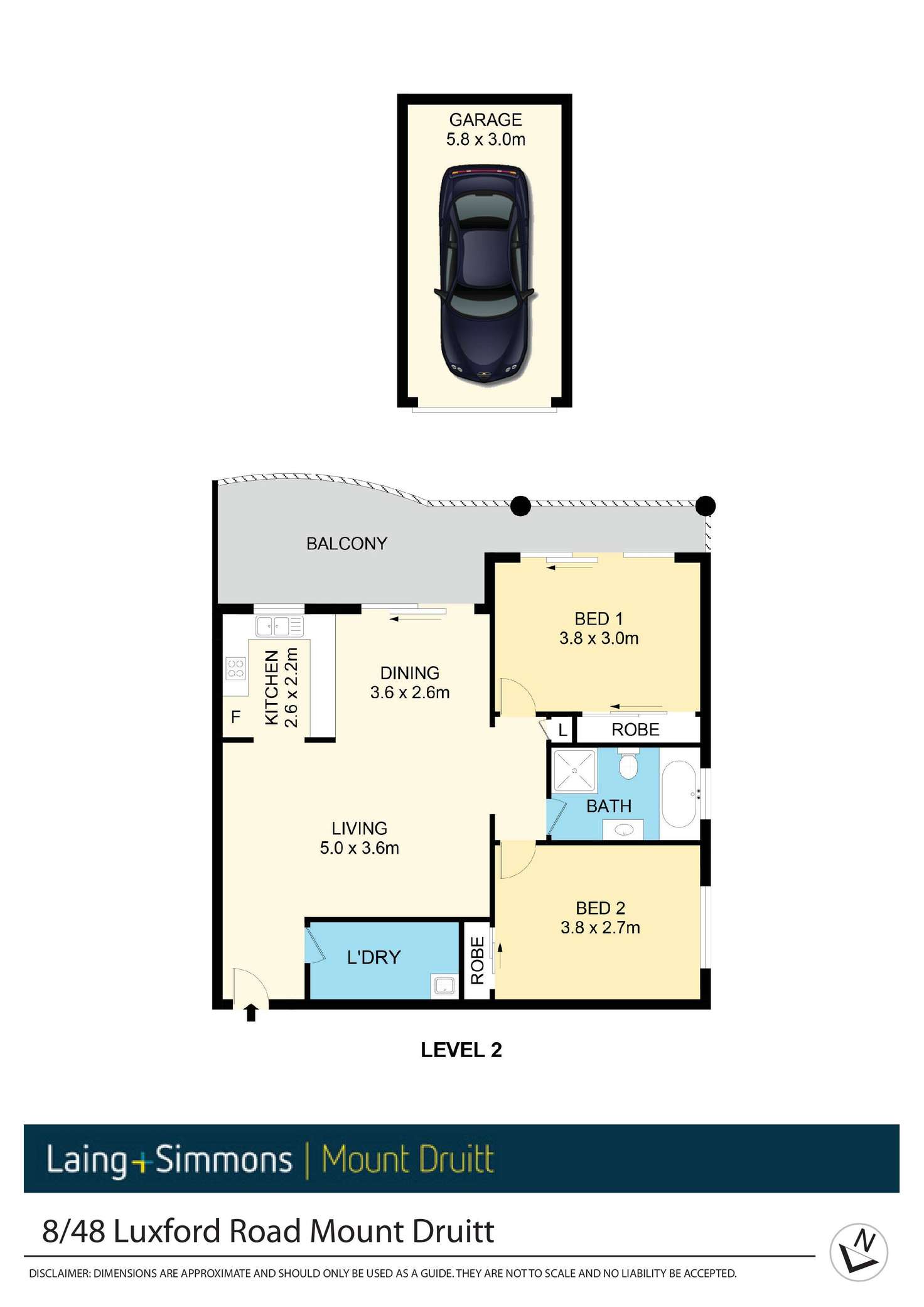 Floorplan of Homely unit listing, 8/48 Luxford Road, Mount Druitt NSW 2770