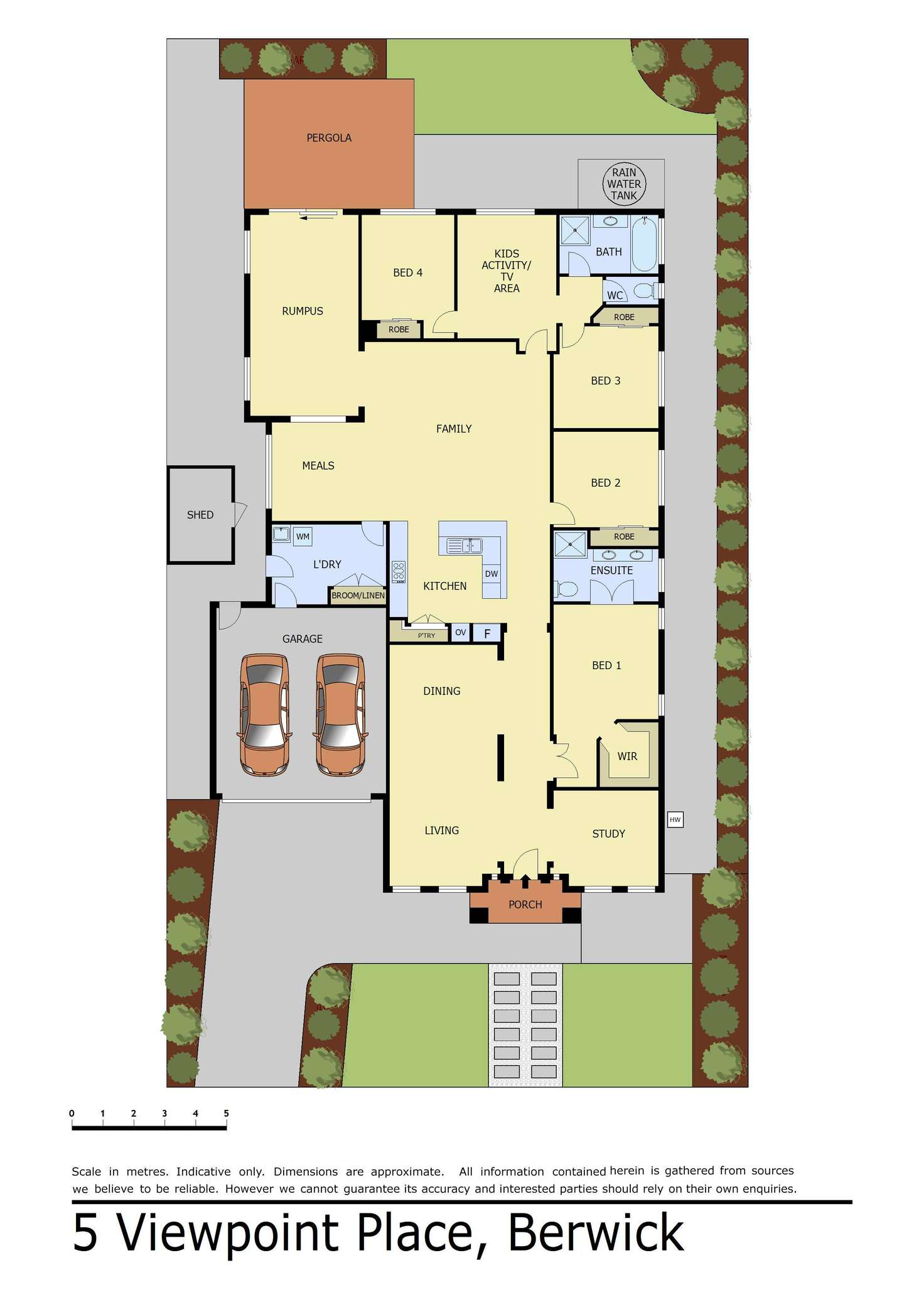 Floorplan of Homely house listing, 5 Viewpoint Place, Berwick VIC 3806