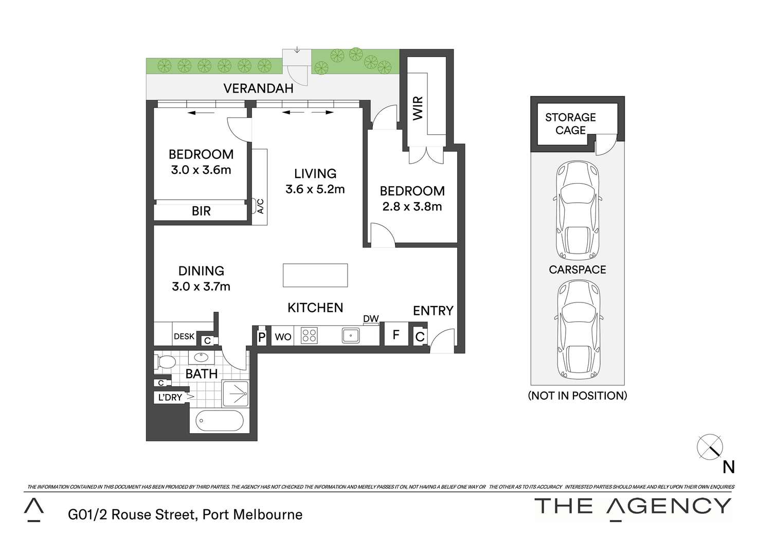 Floorplan of Homely apartment listing, G01/2 Rouse Street, Port Melbourne VIC 3207