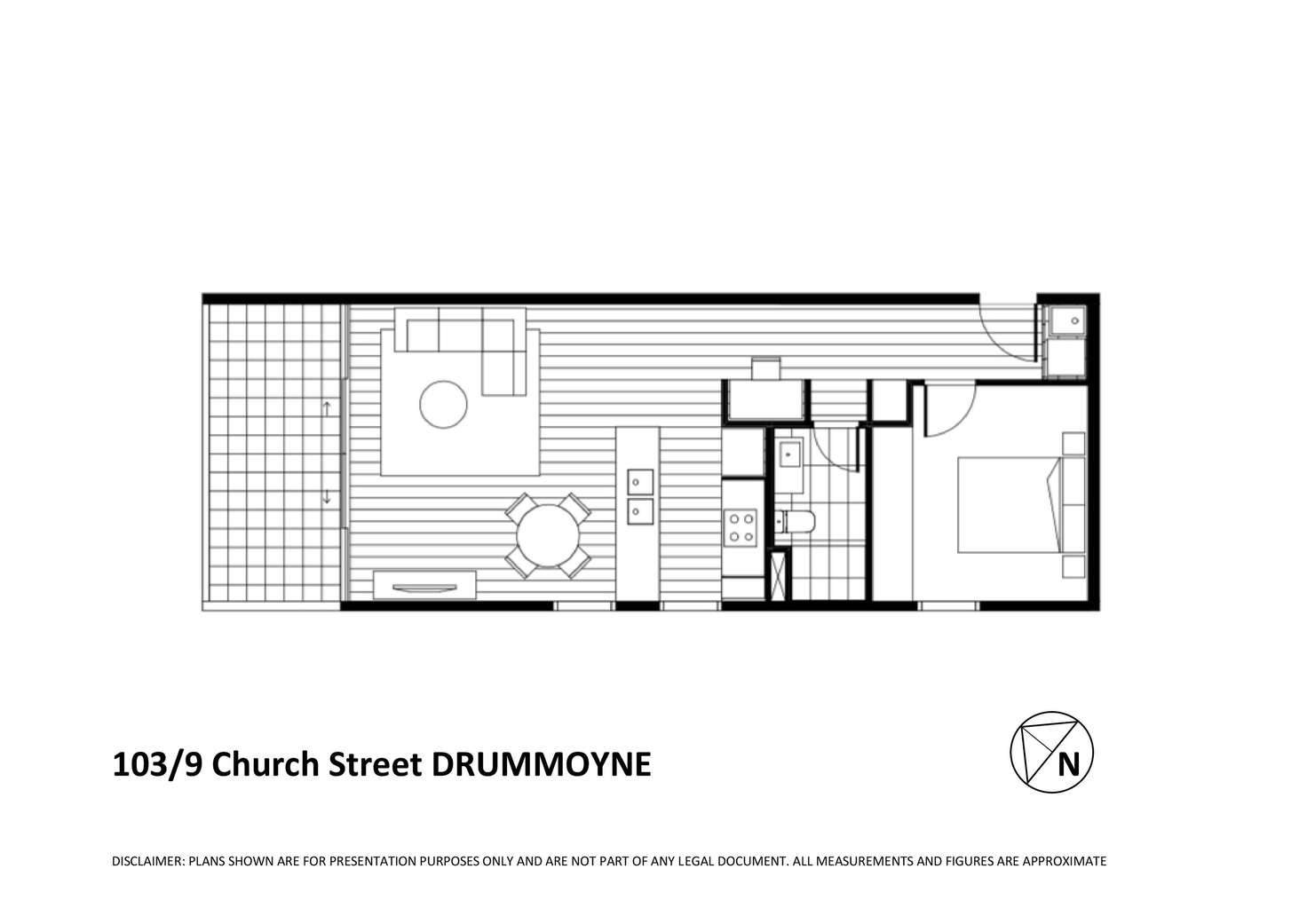 Floorplan of Homely apartment listing, 103/9 Church Street, Drummoyne NSW 2047