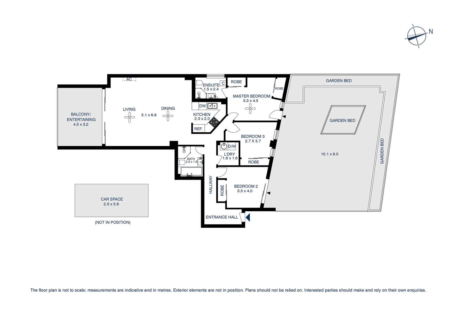 Floorplan of Homely apartment listing, 3/1 Hunter Street, Parramatta NSW 2150
