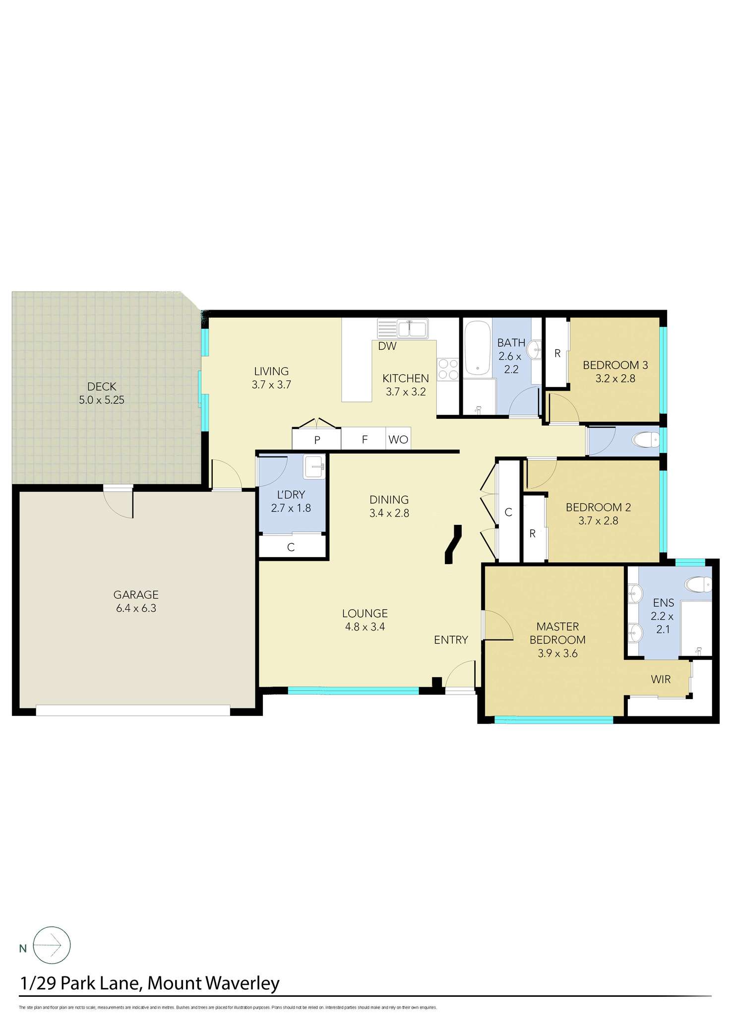 Floorplan of Homely unit listing, 1/29 Park Lane, Mount Waverley VIC 3149